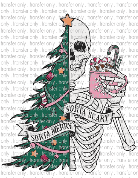 Sorta Merry Sorta Scary - Waterslide, Sublimation Transfers