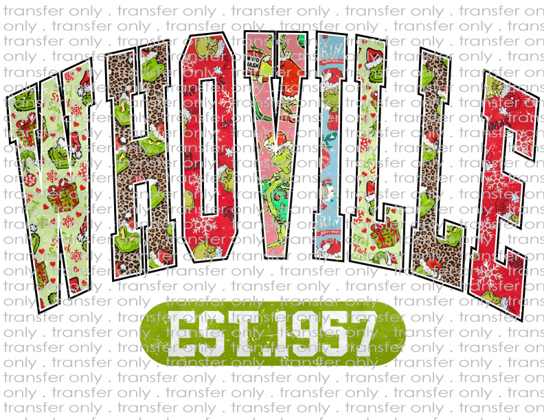 Whoville - Waterslide, Sublimation Transfers