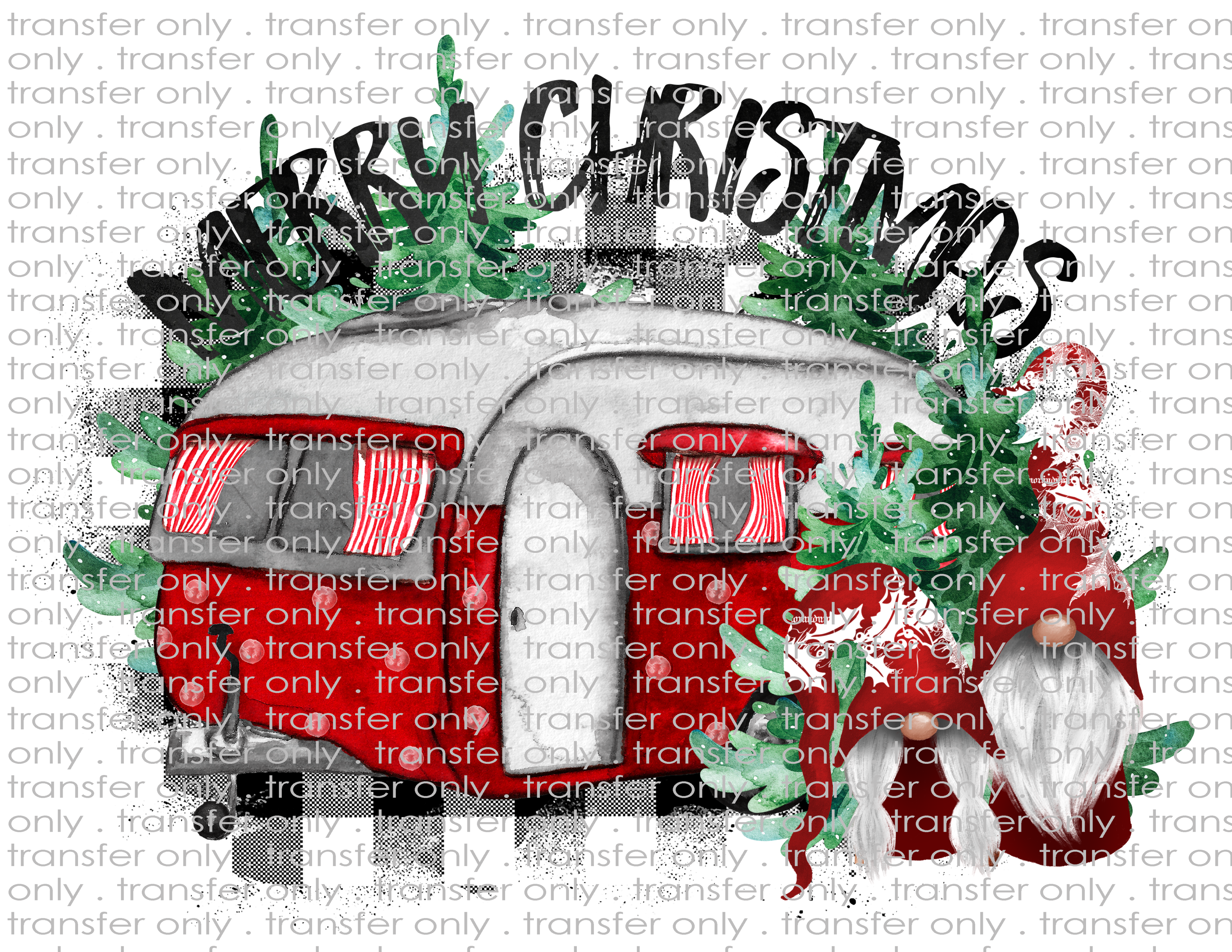 Gnomes Christmas - Waterslide, Sublimation Transfers