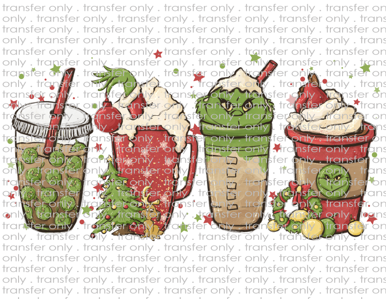 Christmas Coffees - Waterslide, Sublimation Transfers