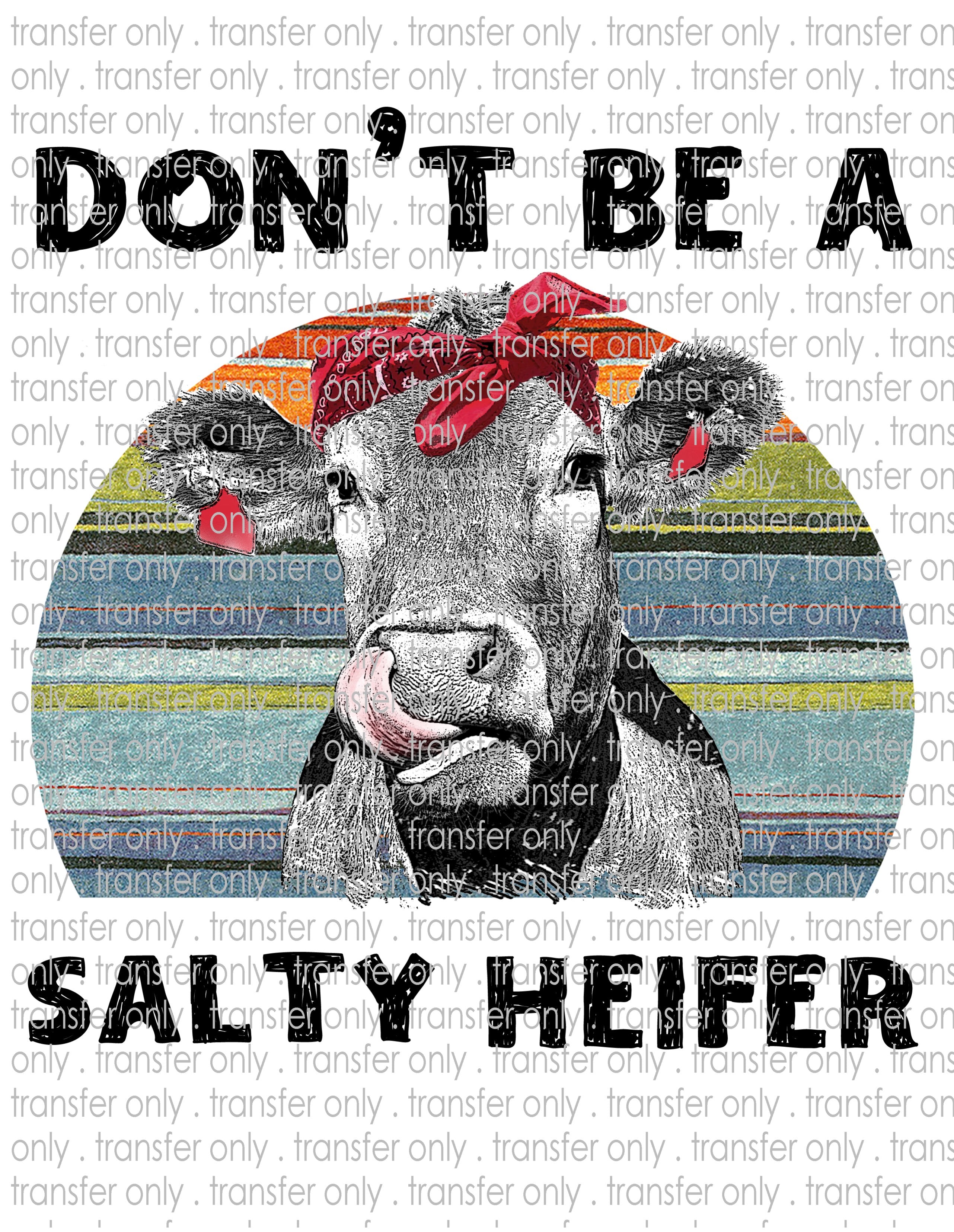 Waterslide, Sublimation Transfers - Country Cow Heifer