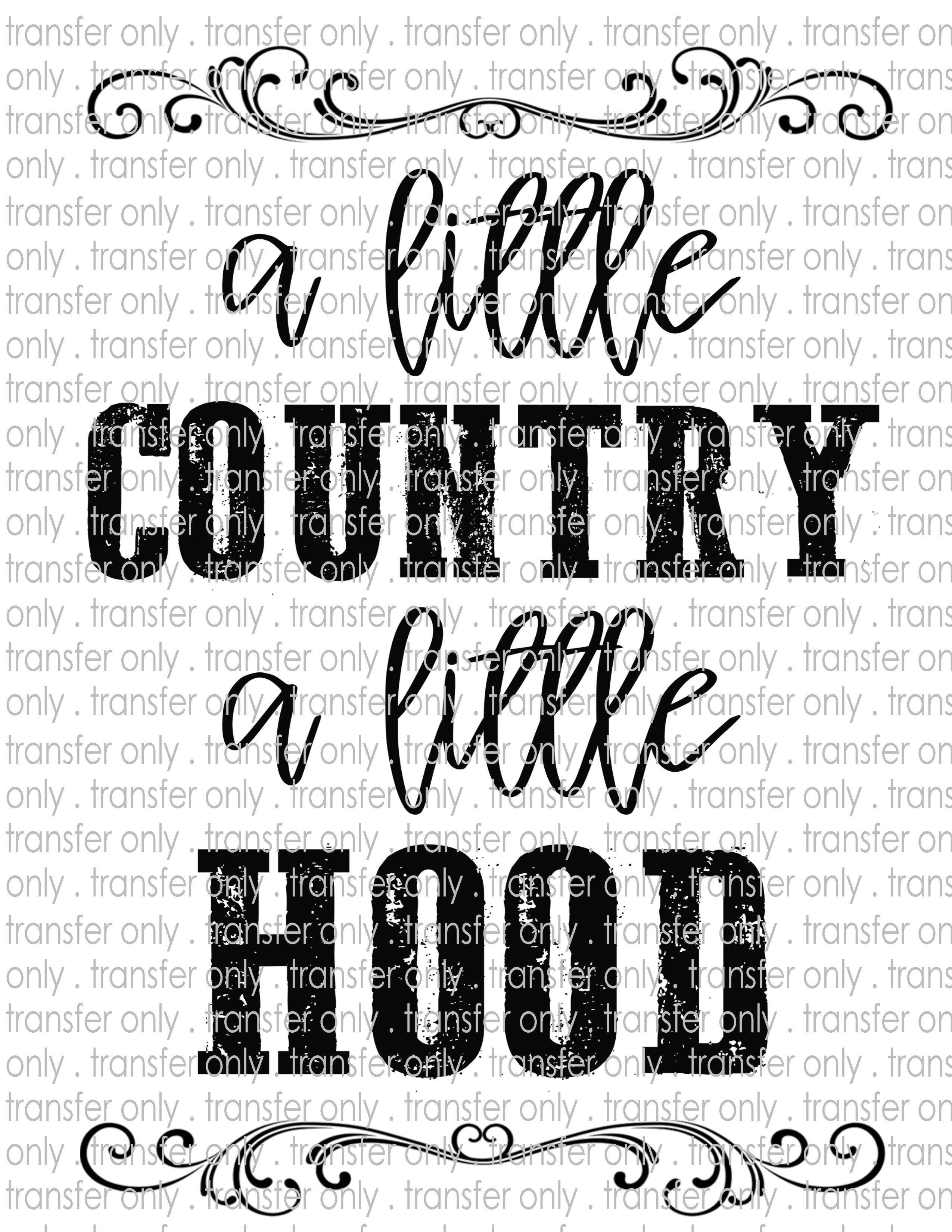 Country - Waterslide, Sublimation Transfers