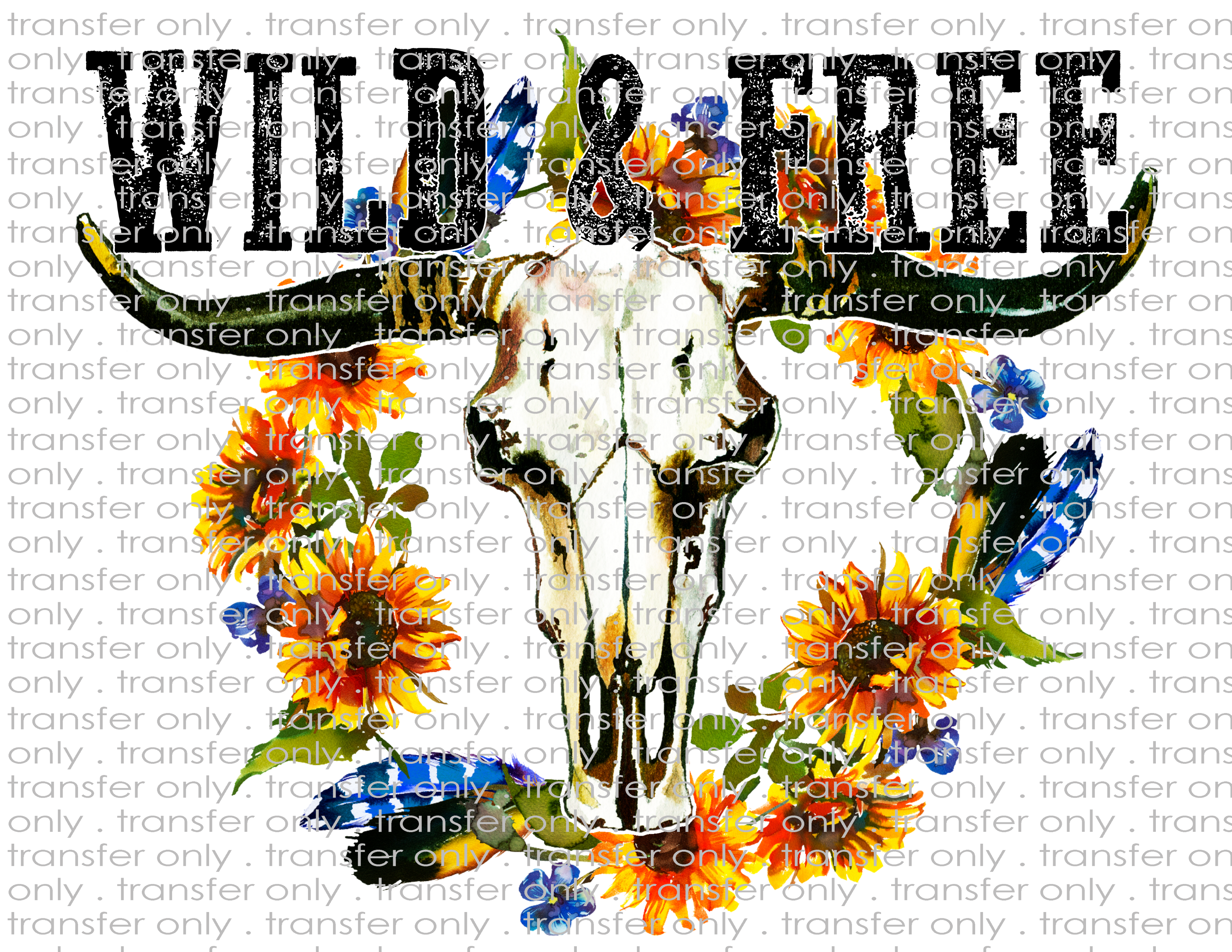 Wild and Free - Waterslide, Sublimation Transfers