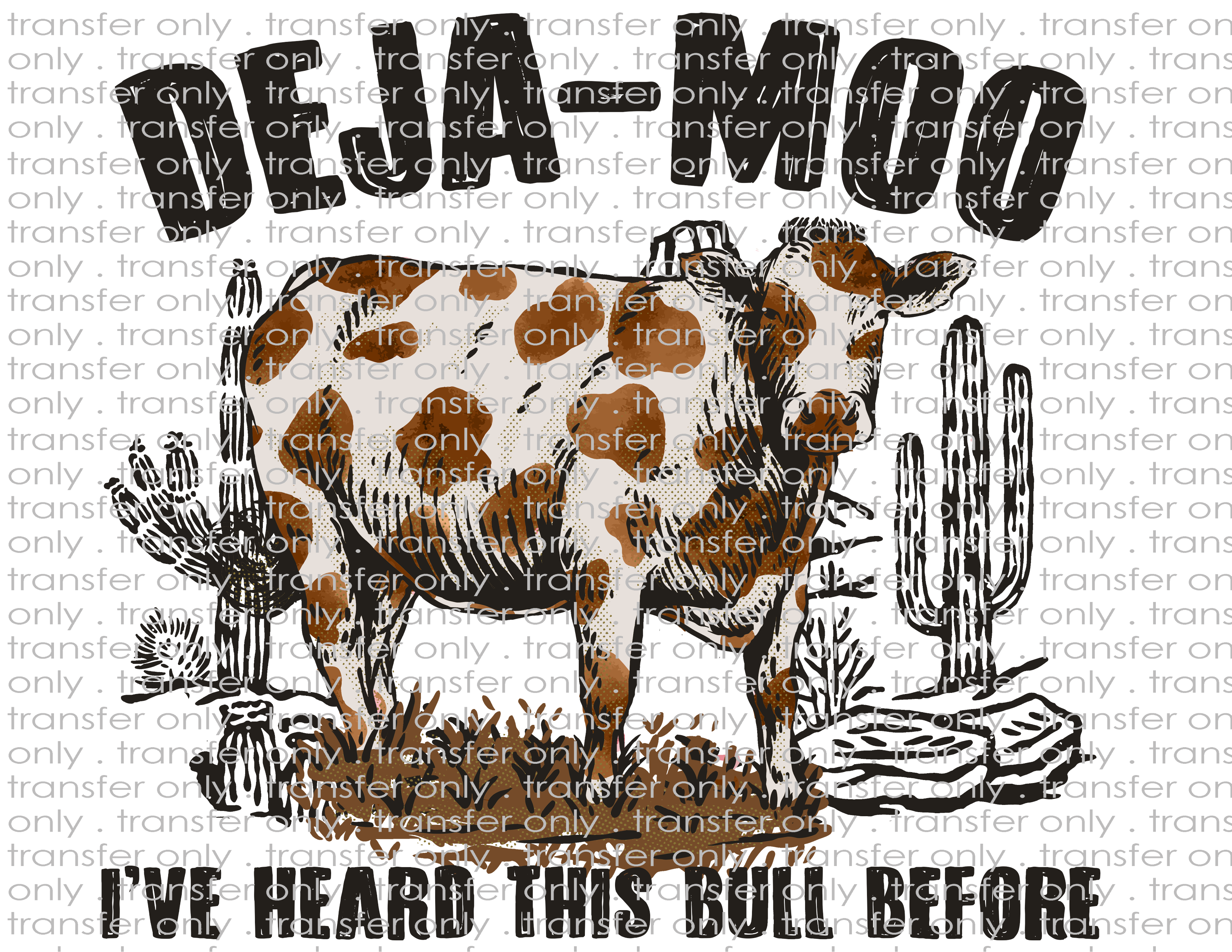 Deja Moo - Waterslide, Sublimation Transfers