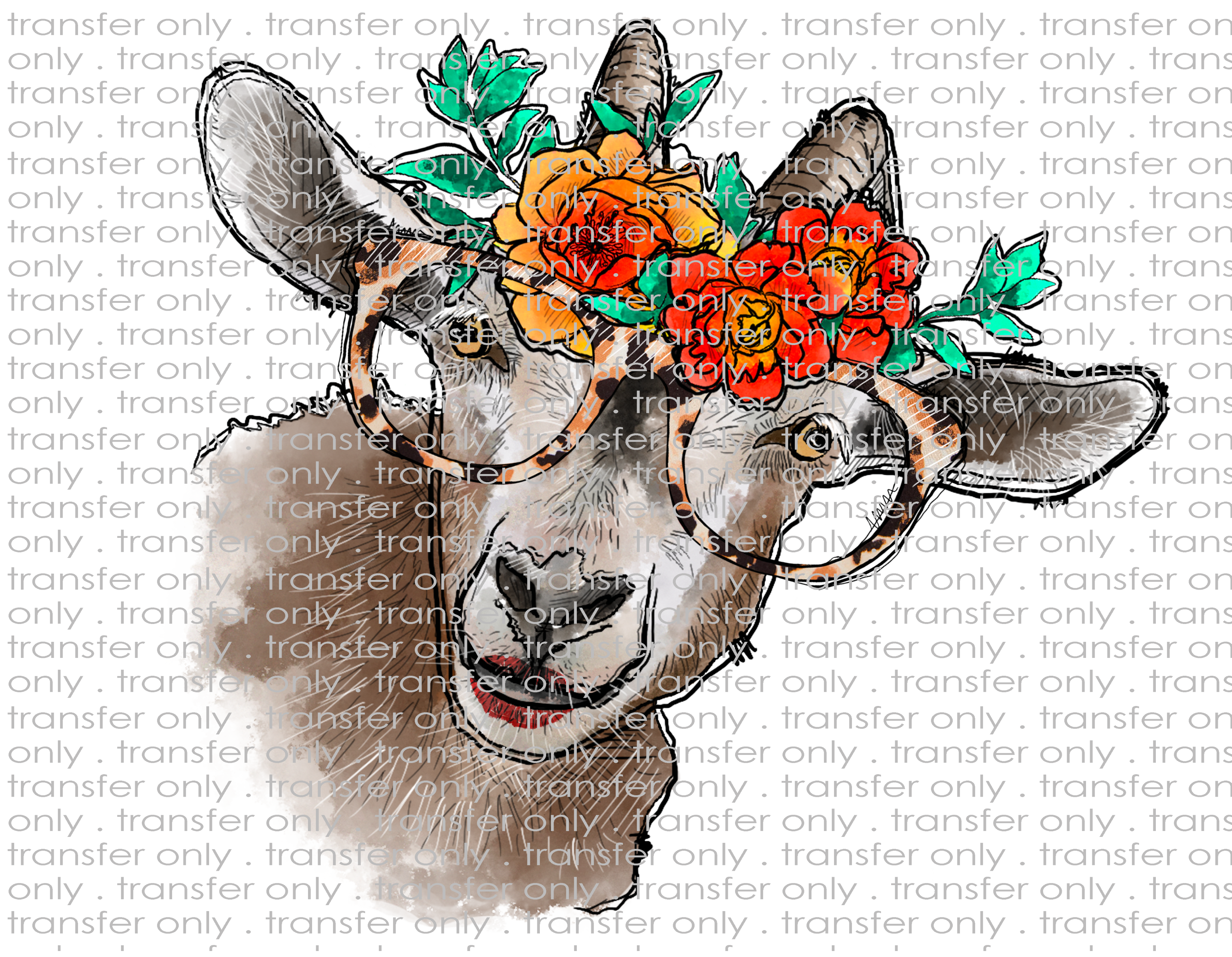 Country Goat - Waterslide, Sublimation Transfers