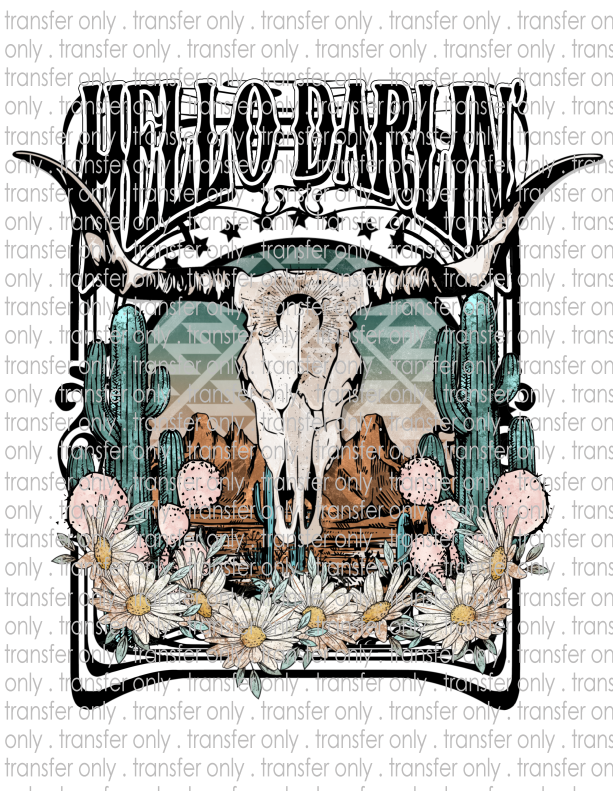 Hello Darlin - Waterslide, Sublimation Transfers