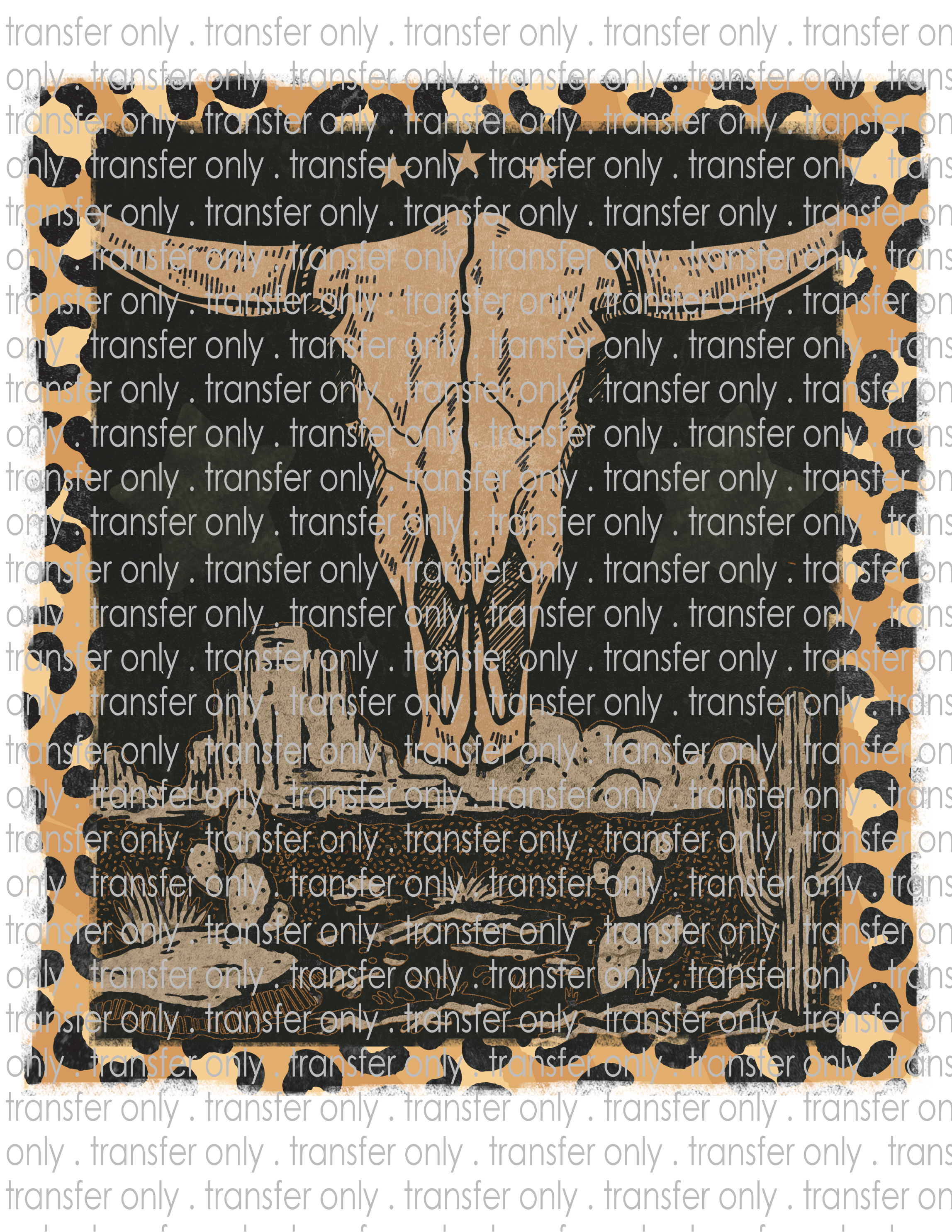 Country Skull - Waterslide, Sublimation Transfers