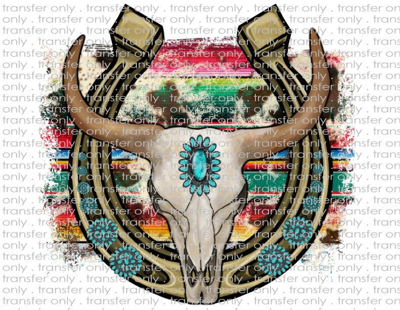 Western Bull & Horseshoe - Waterslide, Sublimation Transfers
