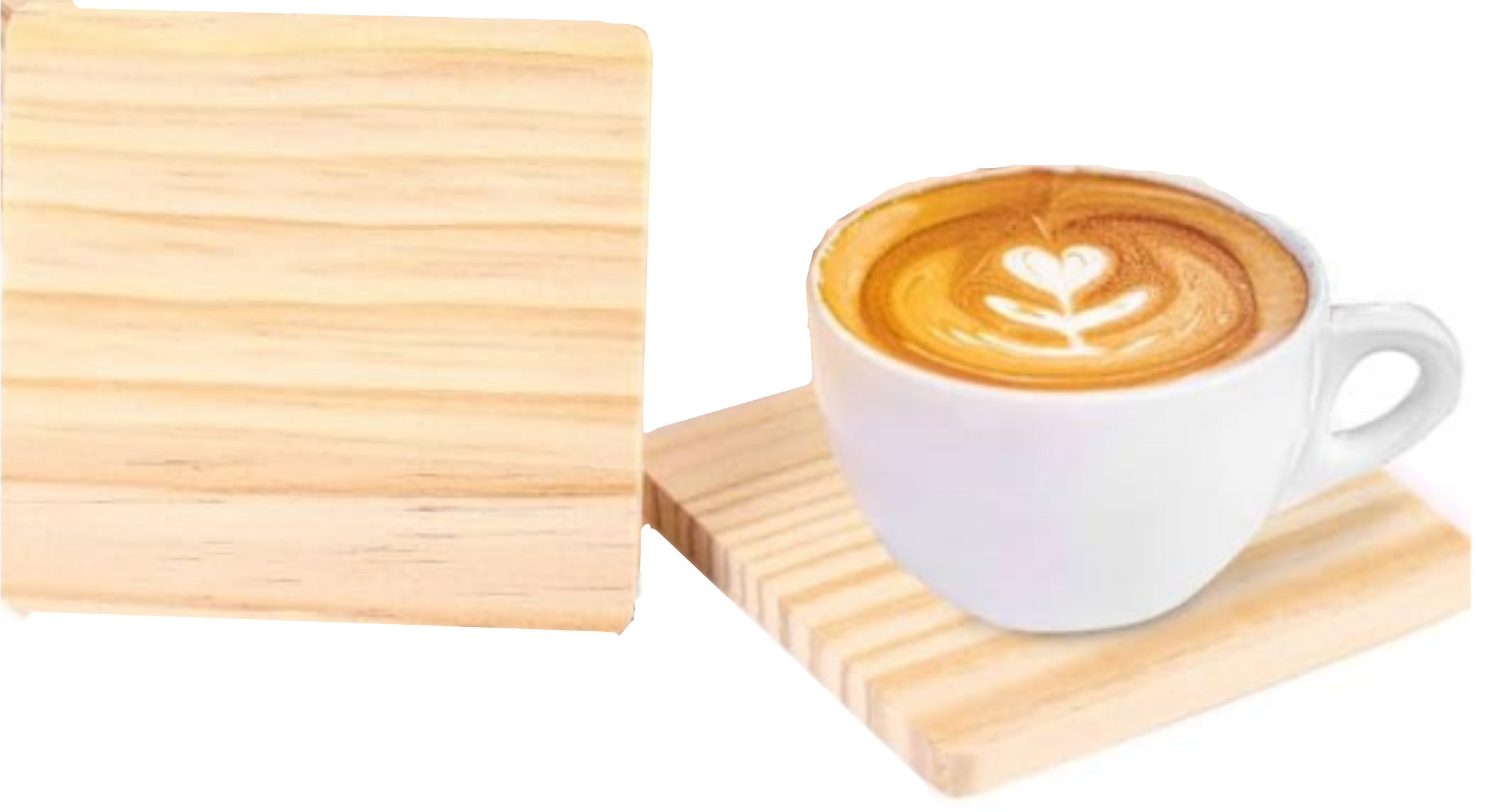 Wood 4" Coaster Blanks - Includes Rubber Feet