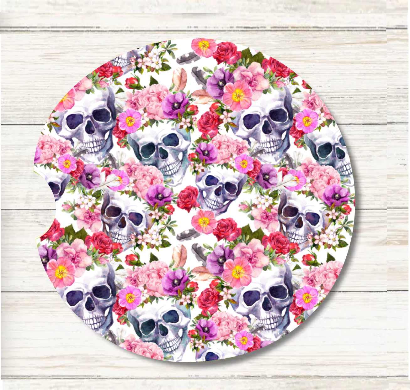 Sugar Skulls - Car Coaster & Keychain Transfer