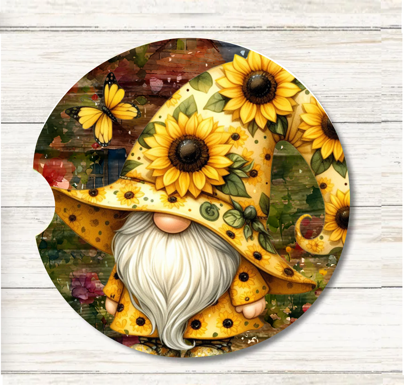 Gnome - Car Coaster & Keychain Transfer