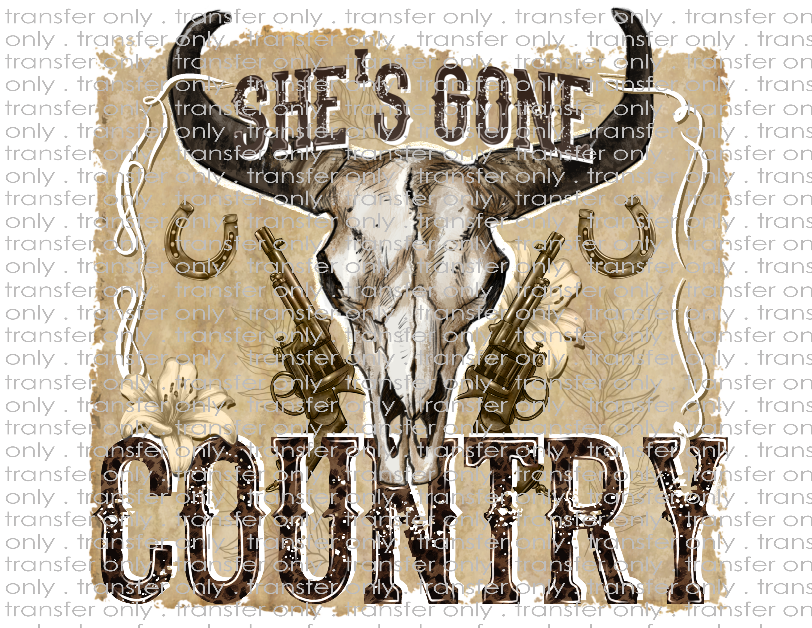 She's Gone Country - Waterslide, Sublimation Transfers