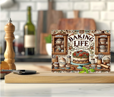Baking Life - Cutting Board - Sublimation Transfer