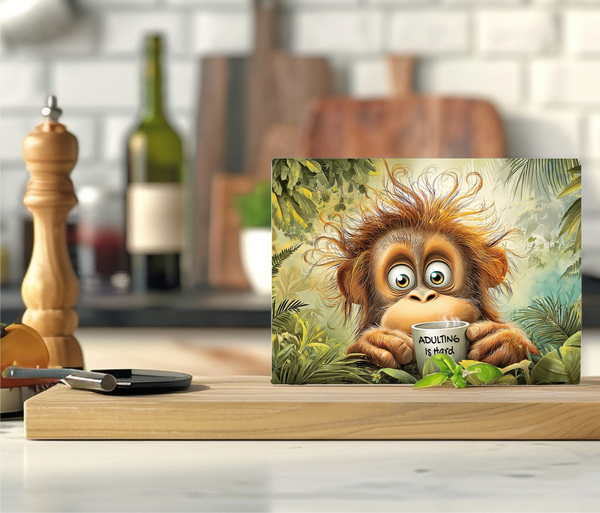 Adulting Is Hard - Cutting Board - Sublimation Transfer