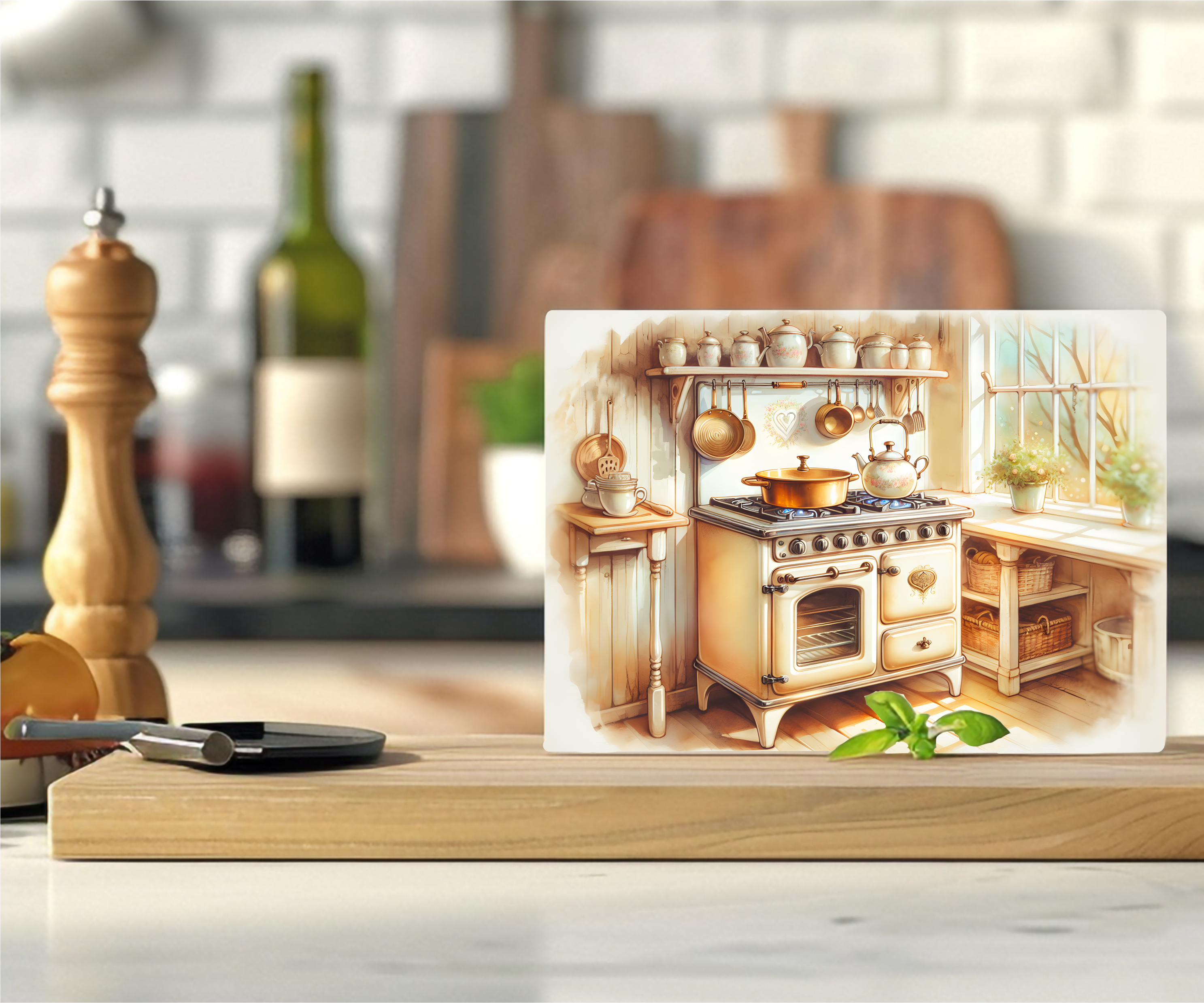 Antique Kitchen - Cutting Board - Sublimation Transfer