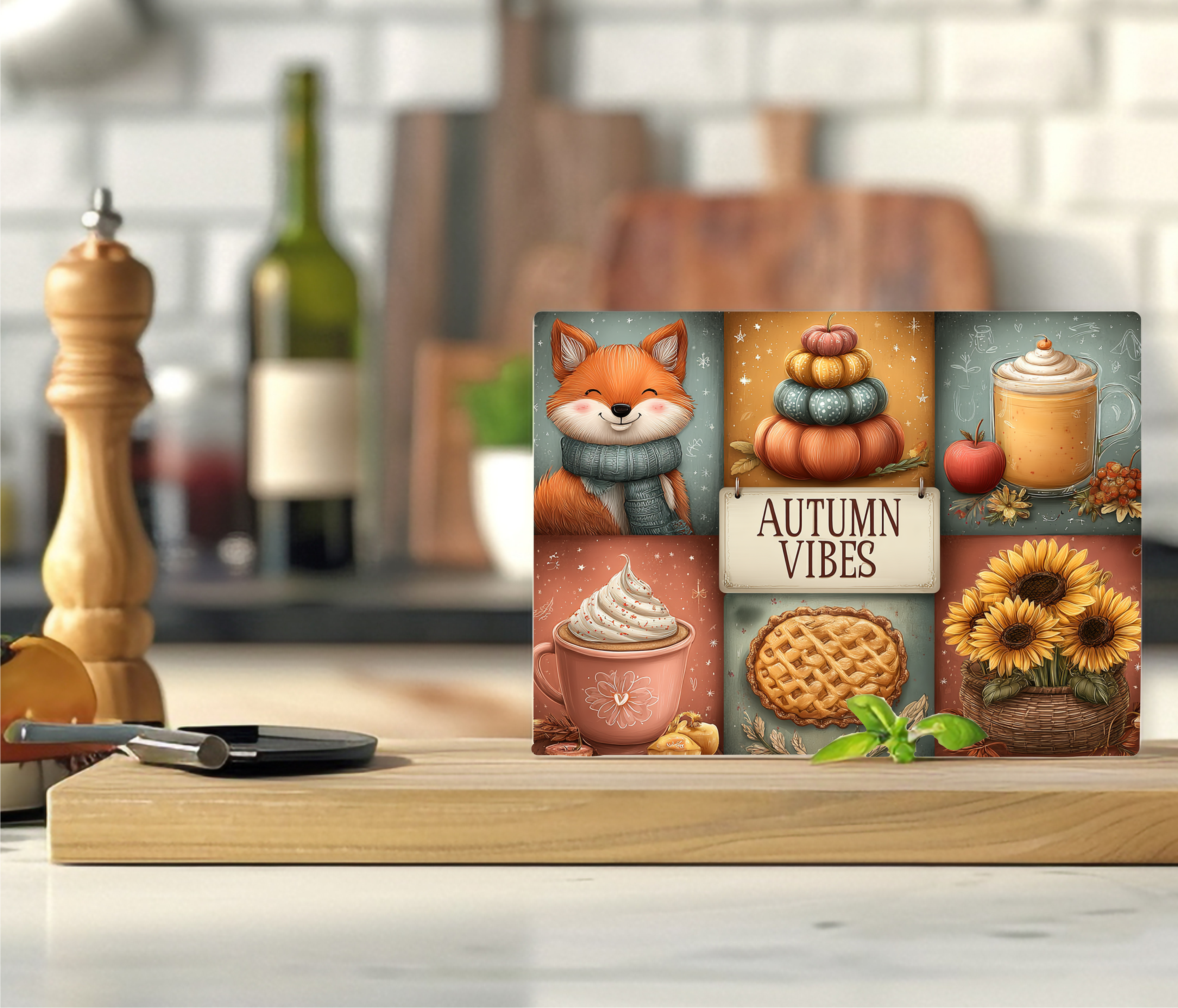 Autumn Vibes - Cutting Board - Sublimation Transfer