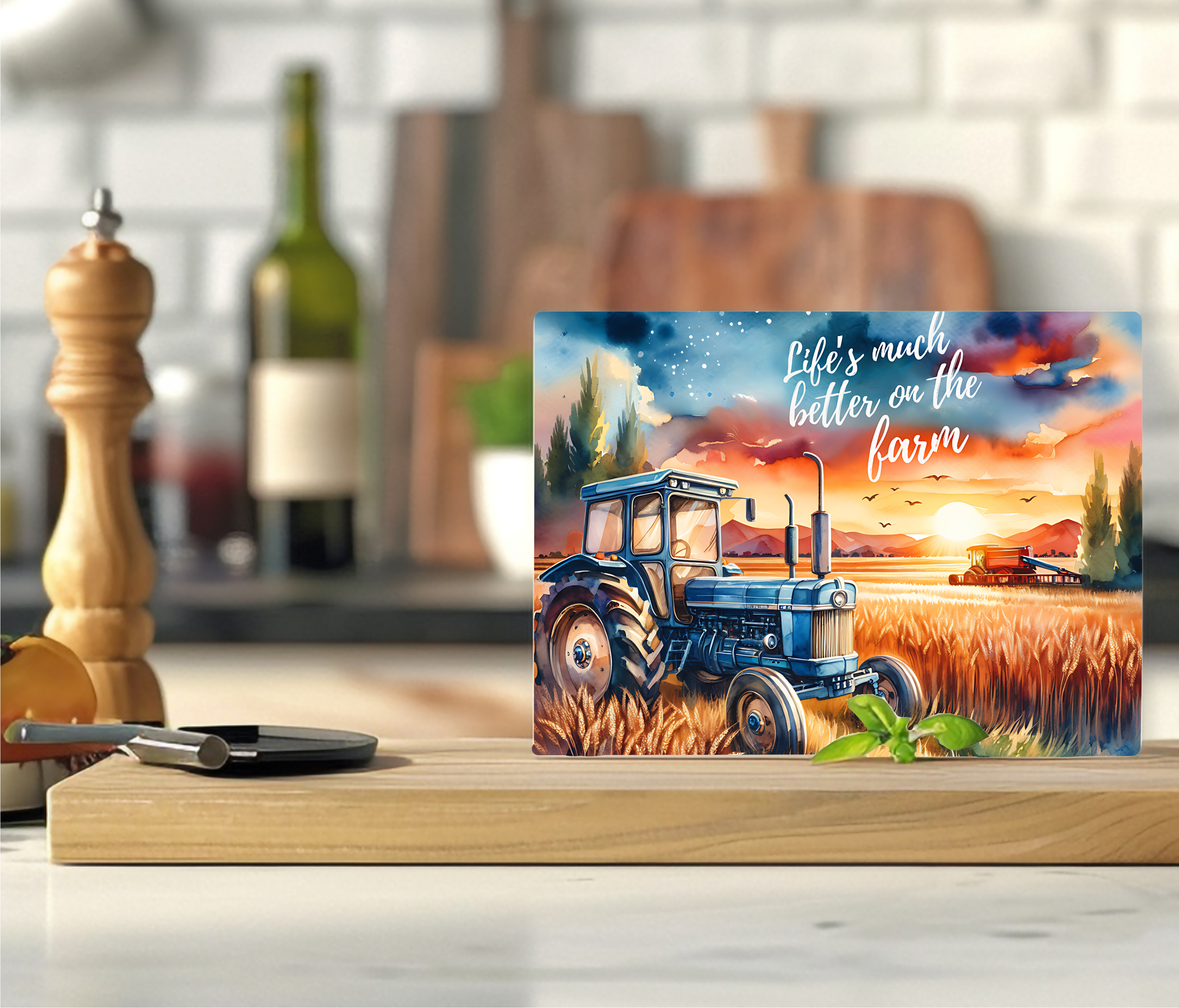 Life Is Better On The Farm - Cutting Board - Sublimation Transfer