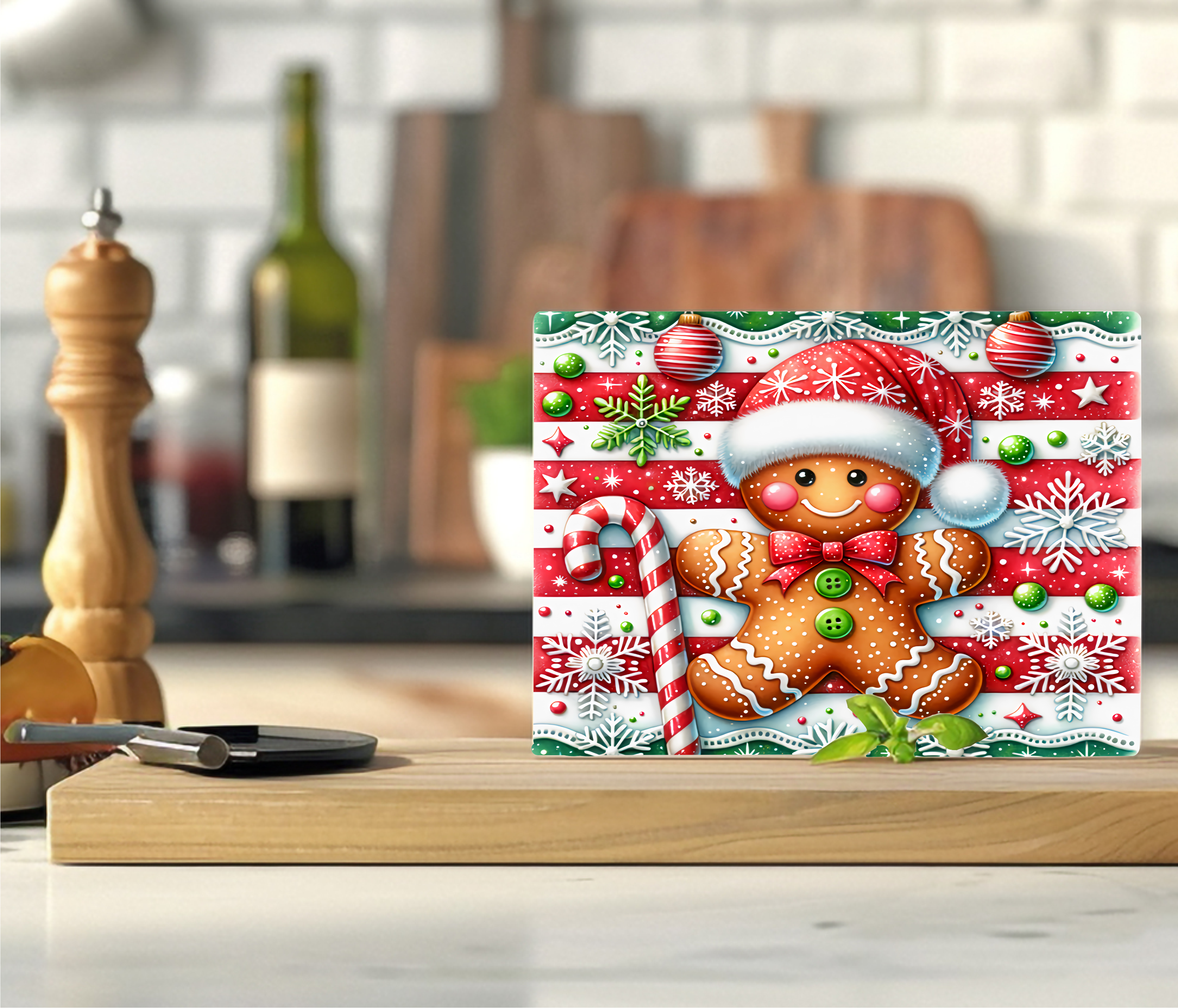 Gingerbread Man - Cutting Board - Sublimation Transfer