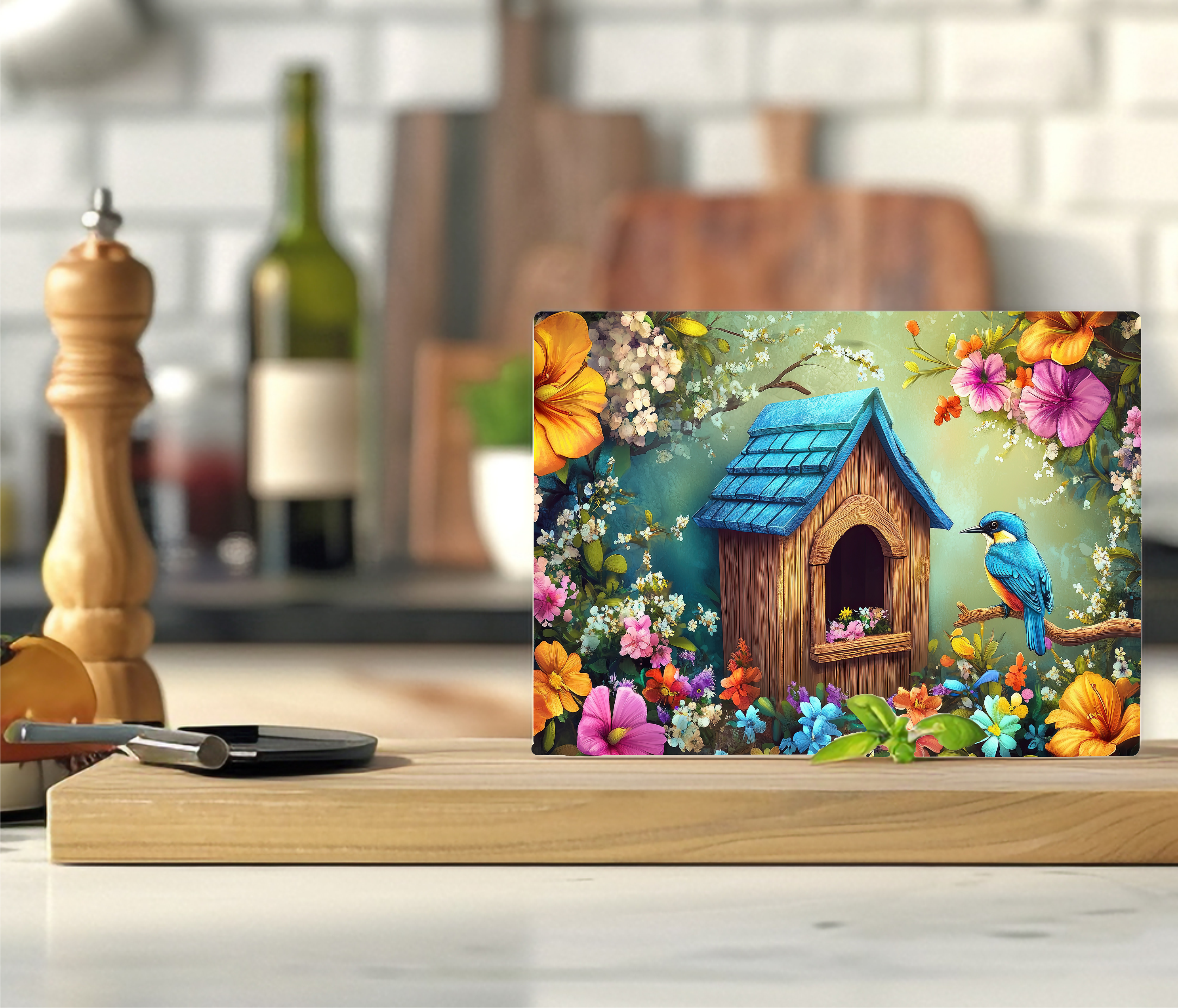 Birdhouse - Cutting Board - Sublimation Transfer