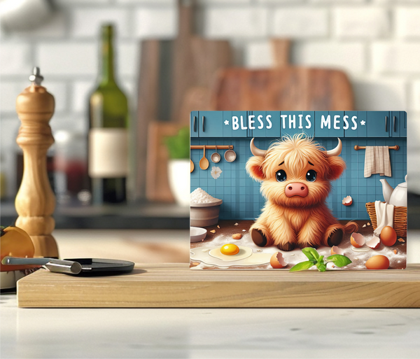 Bless This Mess - Cutting Board - Sublimation Transfer