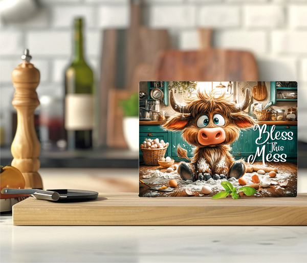Bless This Mess - Cutting Board - Sublimation Transfer