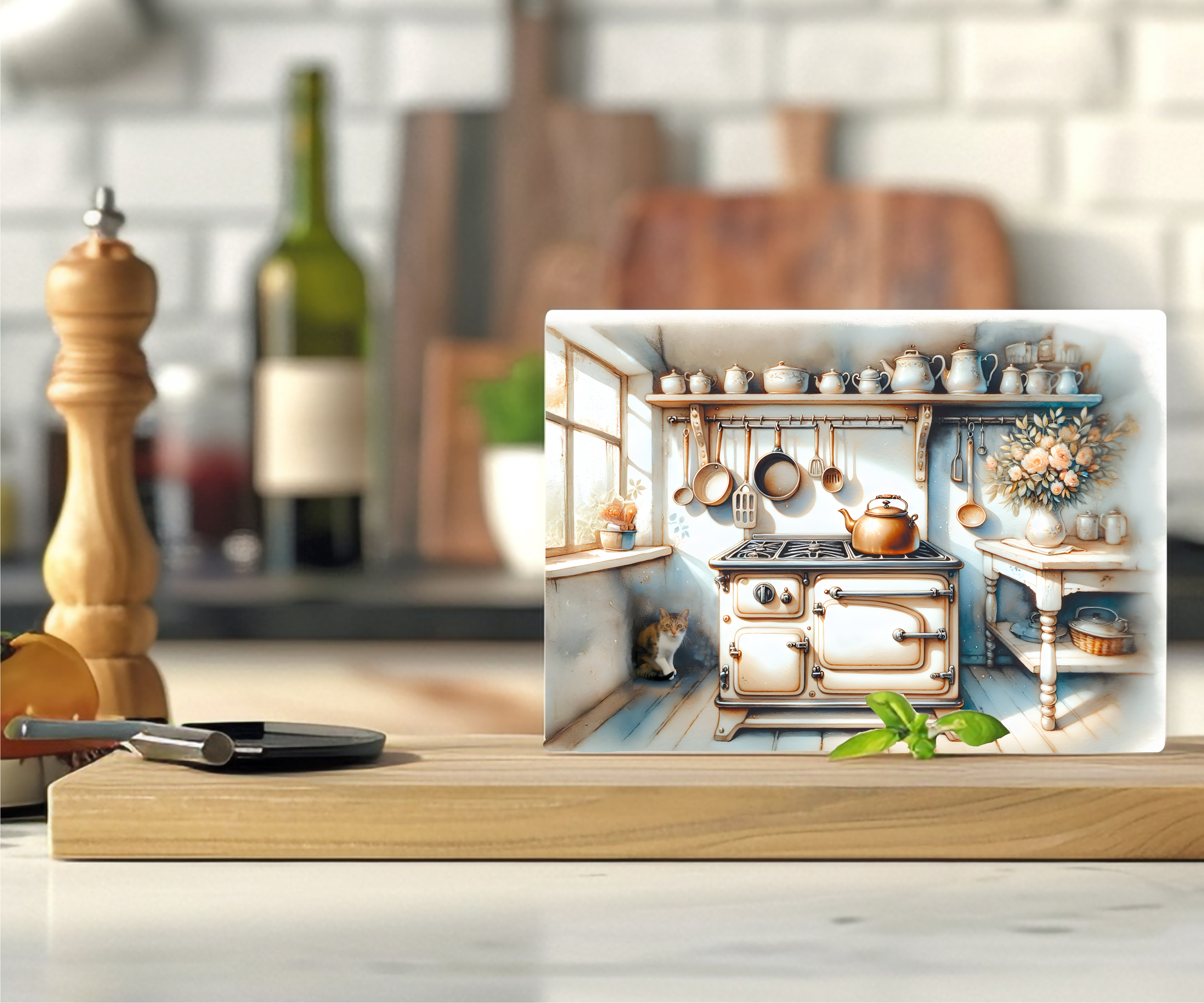 Antique Kitchen - Cutting Board - Sublimation Transfer