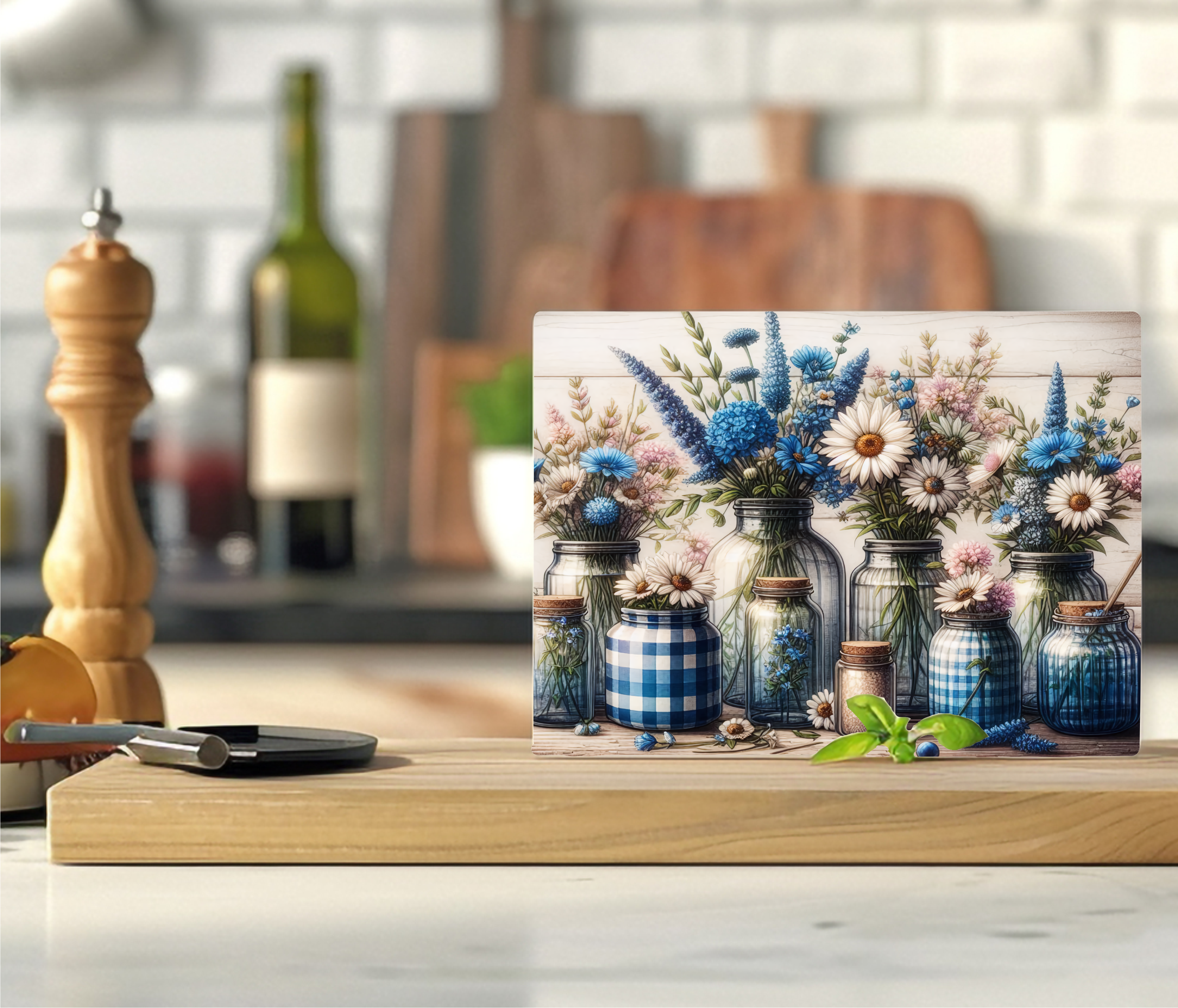 Plaid Jars - Cutting Board - Sublimation Transfer