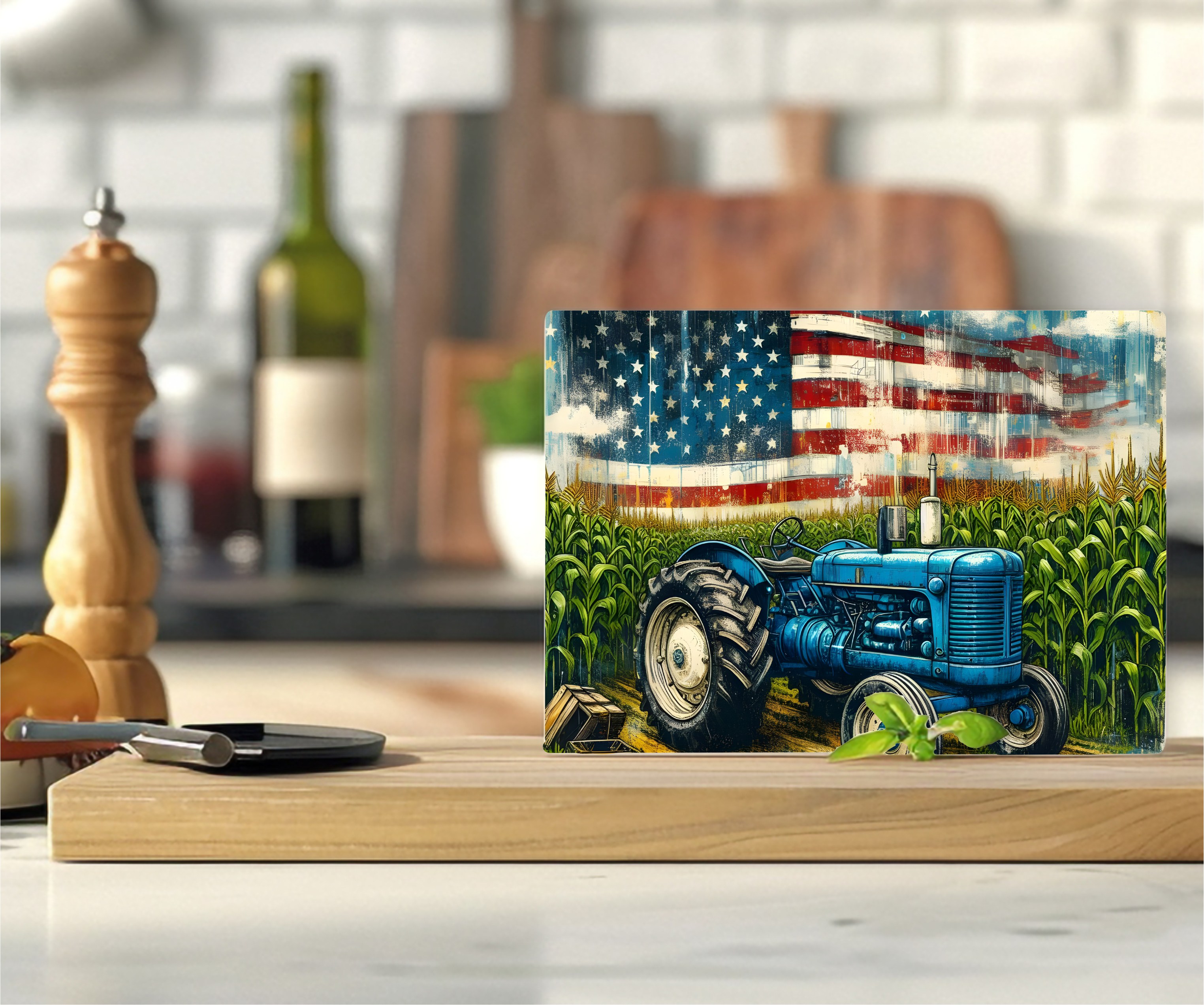 Farm Tractor - Cutting Board - Sublimation Transfer