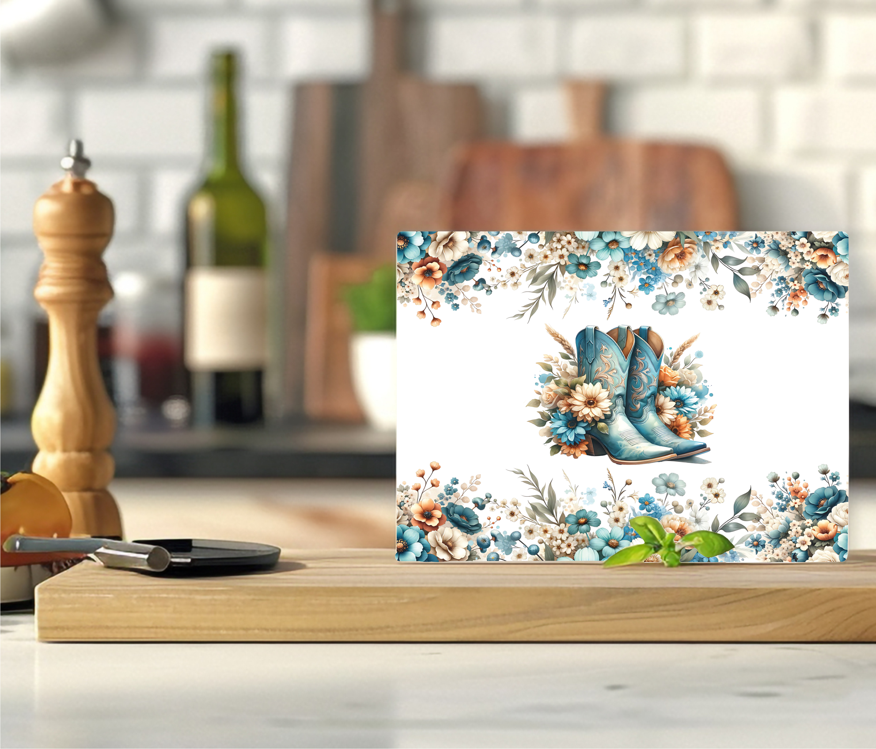 Cowboy Boots - Cutting Board - Sublimation Transfer