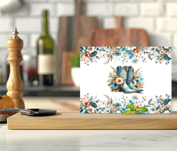 Cowboy Boots - Cutting Board - Sublimation Transfer