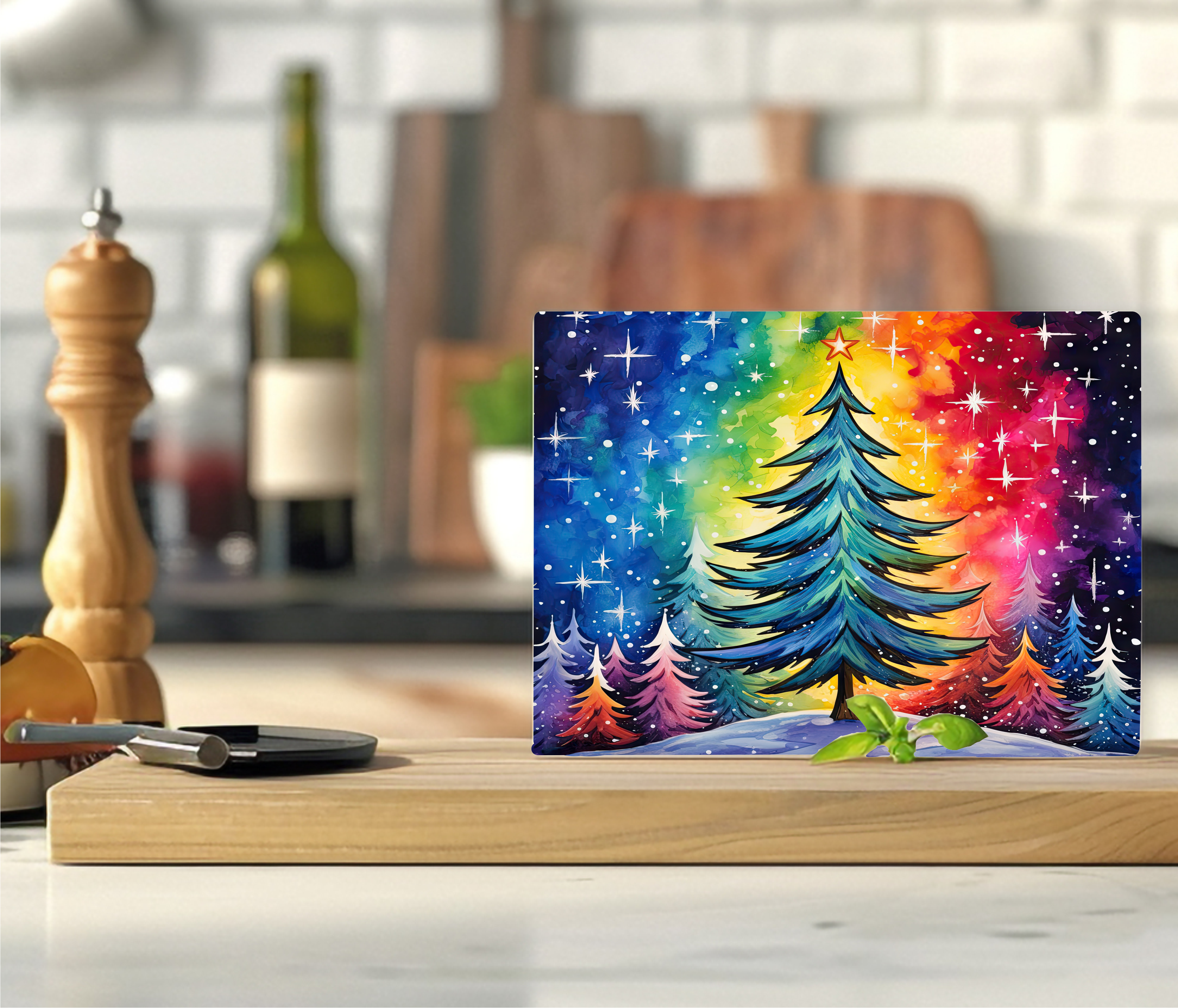 Vibrant Tree - Cutting Board - Sublimation Transfer