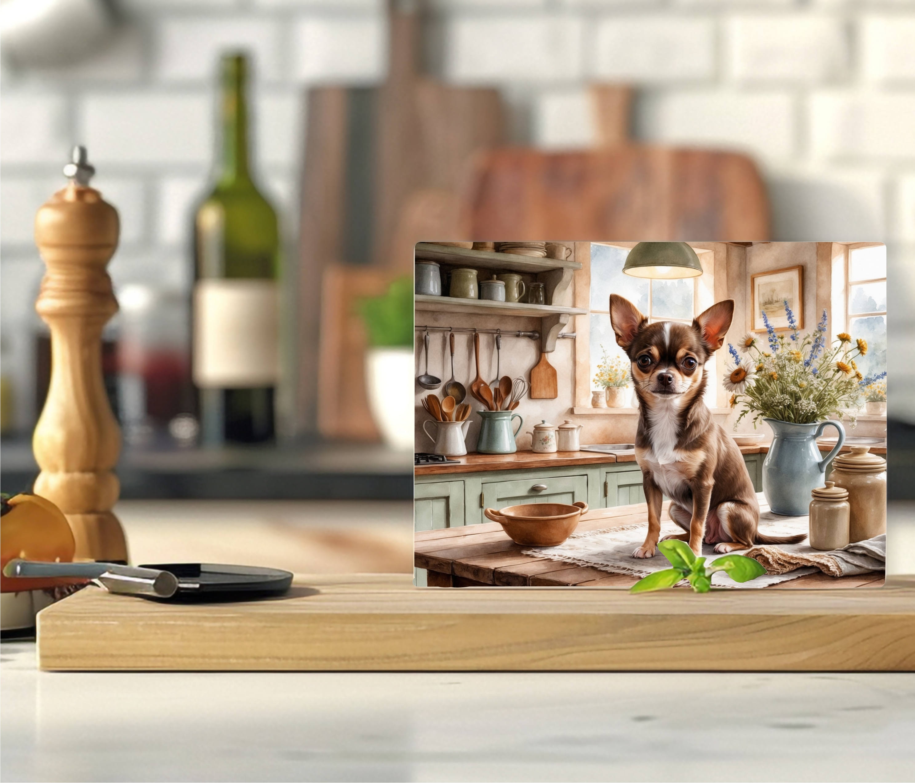 Chef Pup - Cutting Board - Sublimation Transfer
