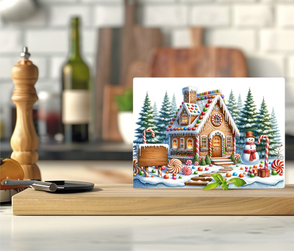 Gingerbread House - Cutting Board - Sublimation Transfer