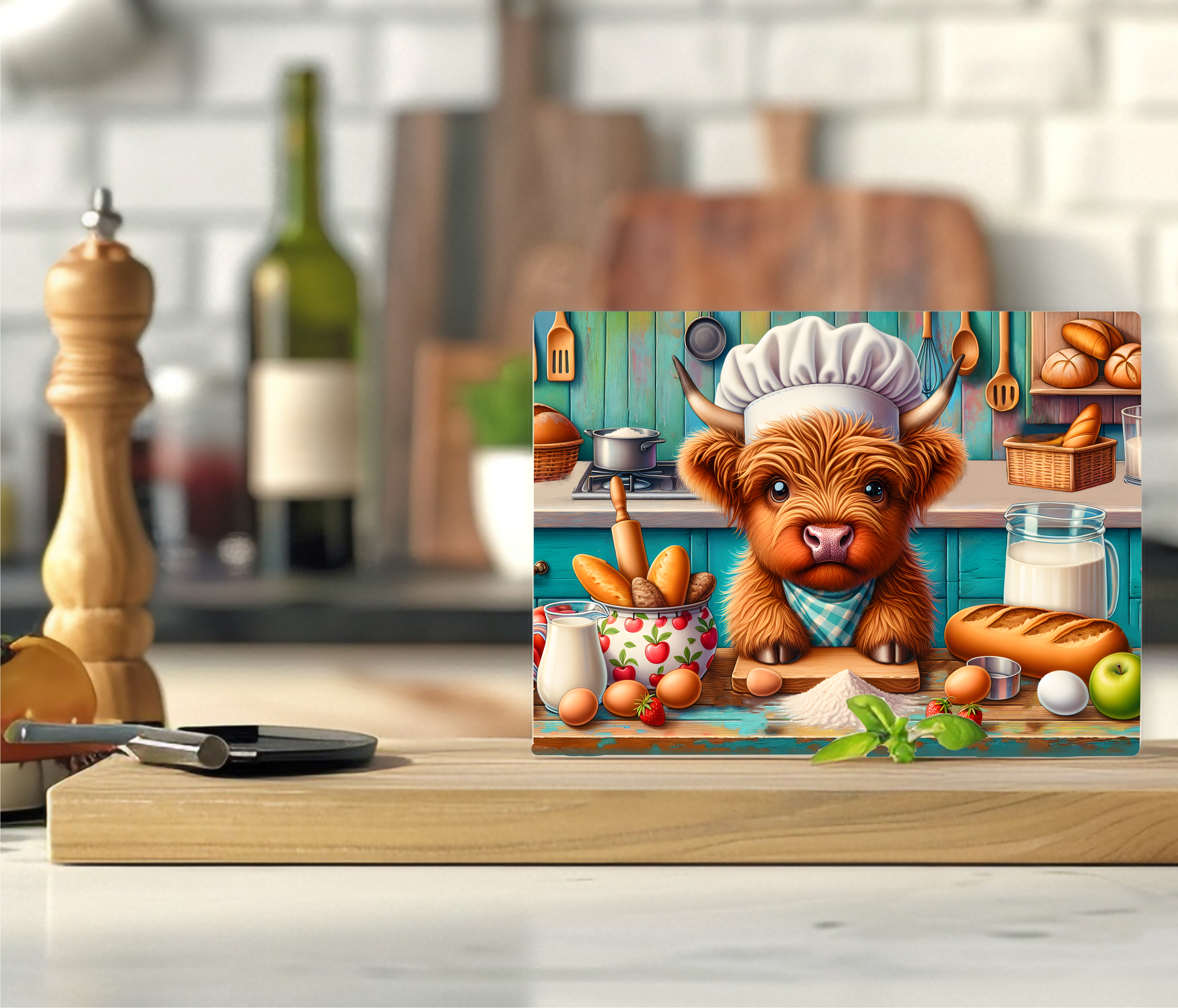 Country Cow - Cutting Board - Sublimation Transfer