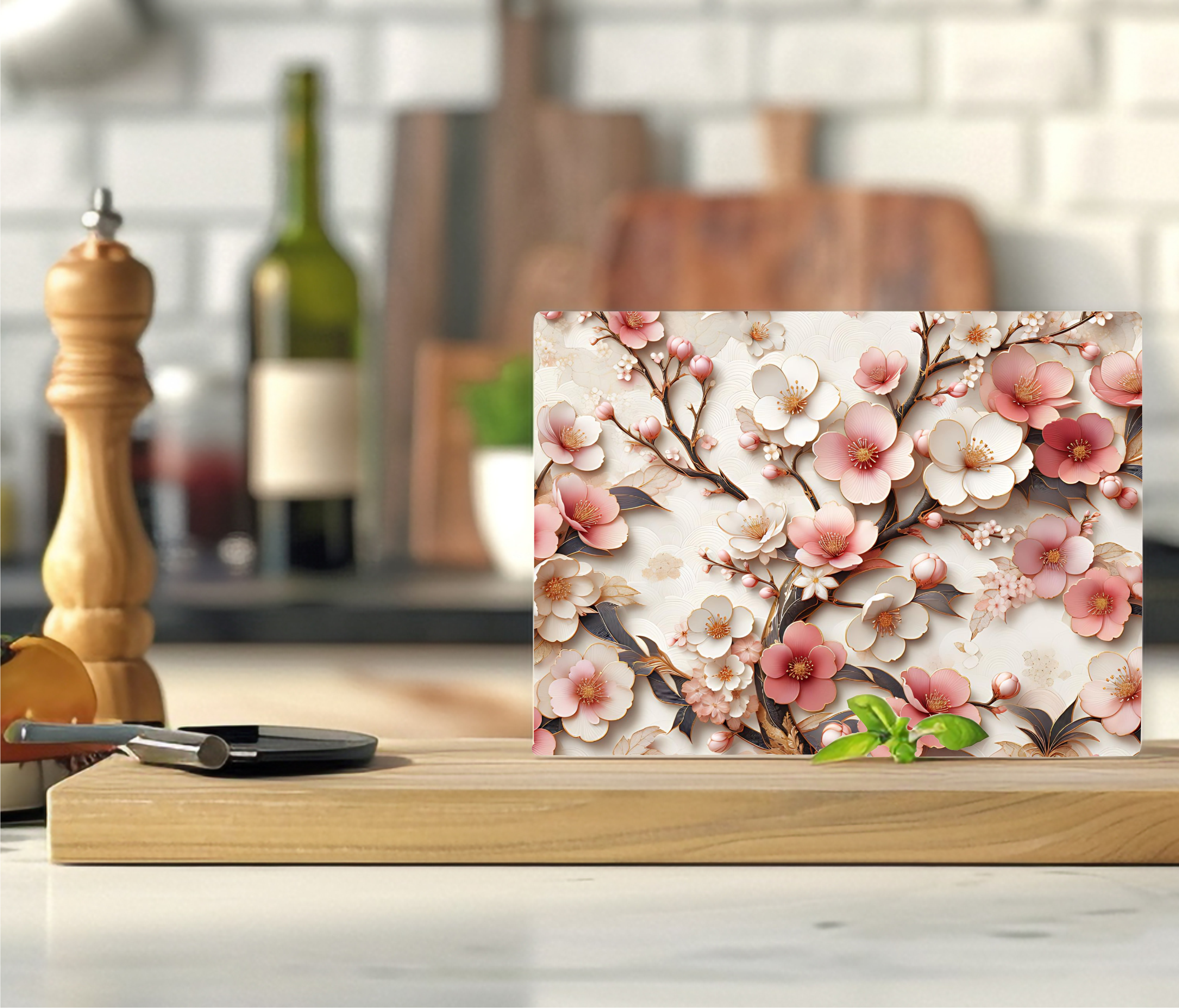 Cherry Blossom Branches - Cutting Board - Sublimation Transfer
