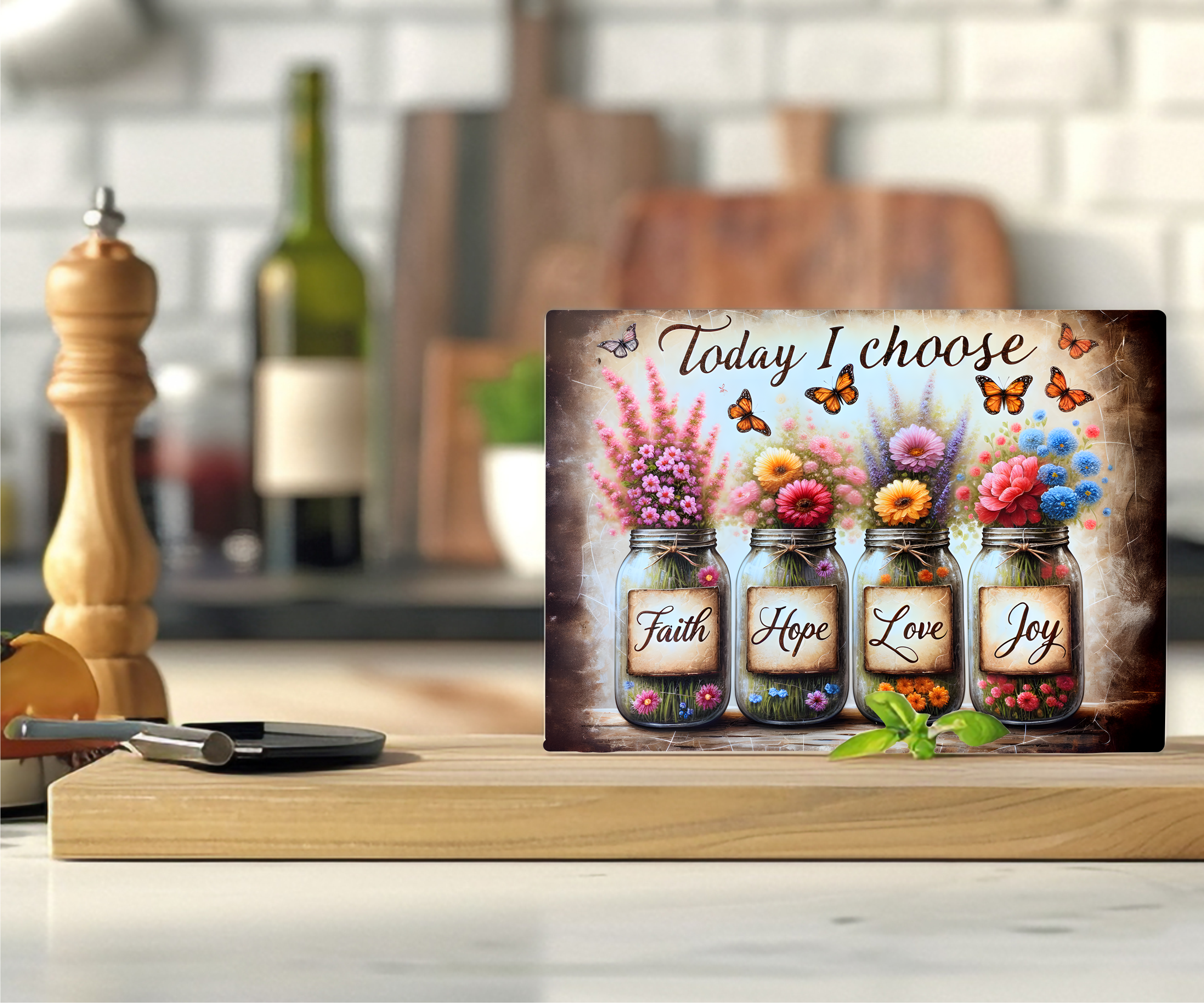 Today I Choose - Cutting Board - Sublimation Transfer