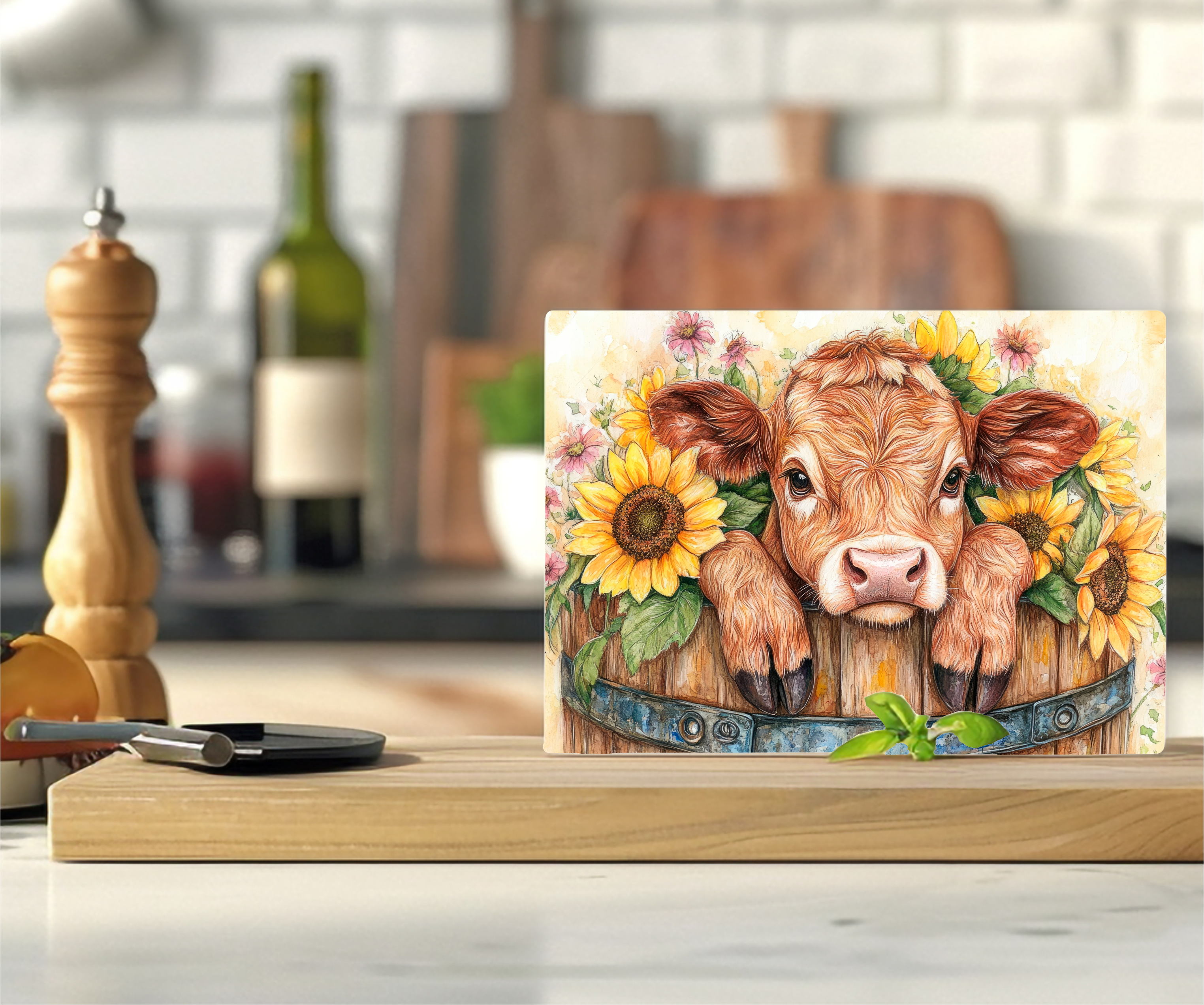 Country Calf - Cutting Board - Sublimation Transfer