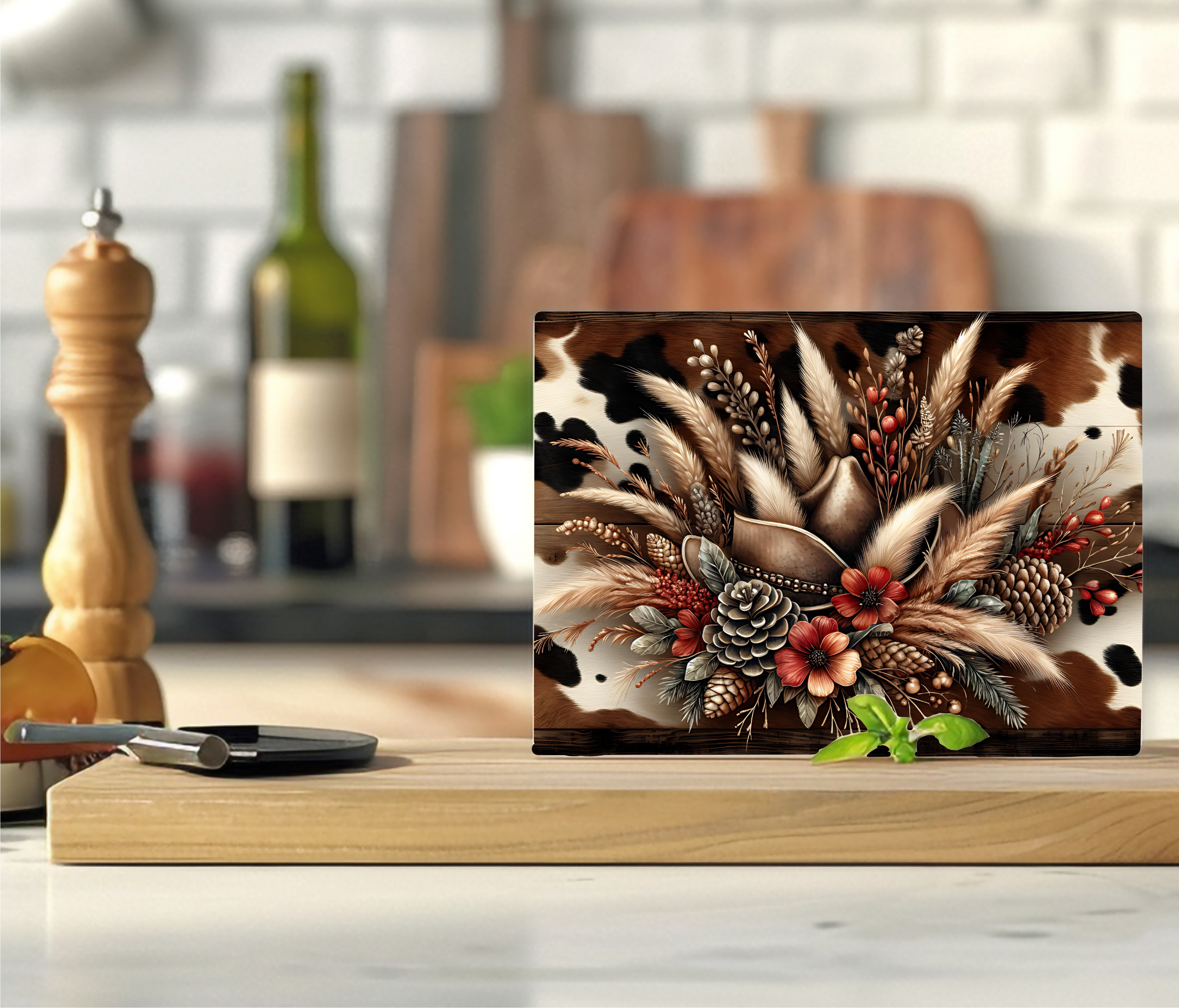 Cowgirl Hat - Cutting Board - Sublimation Transfer