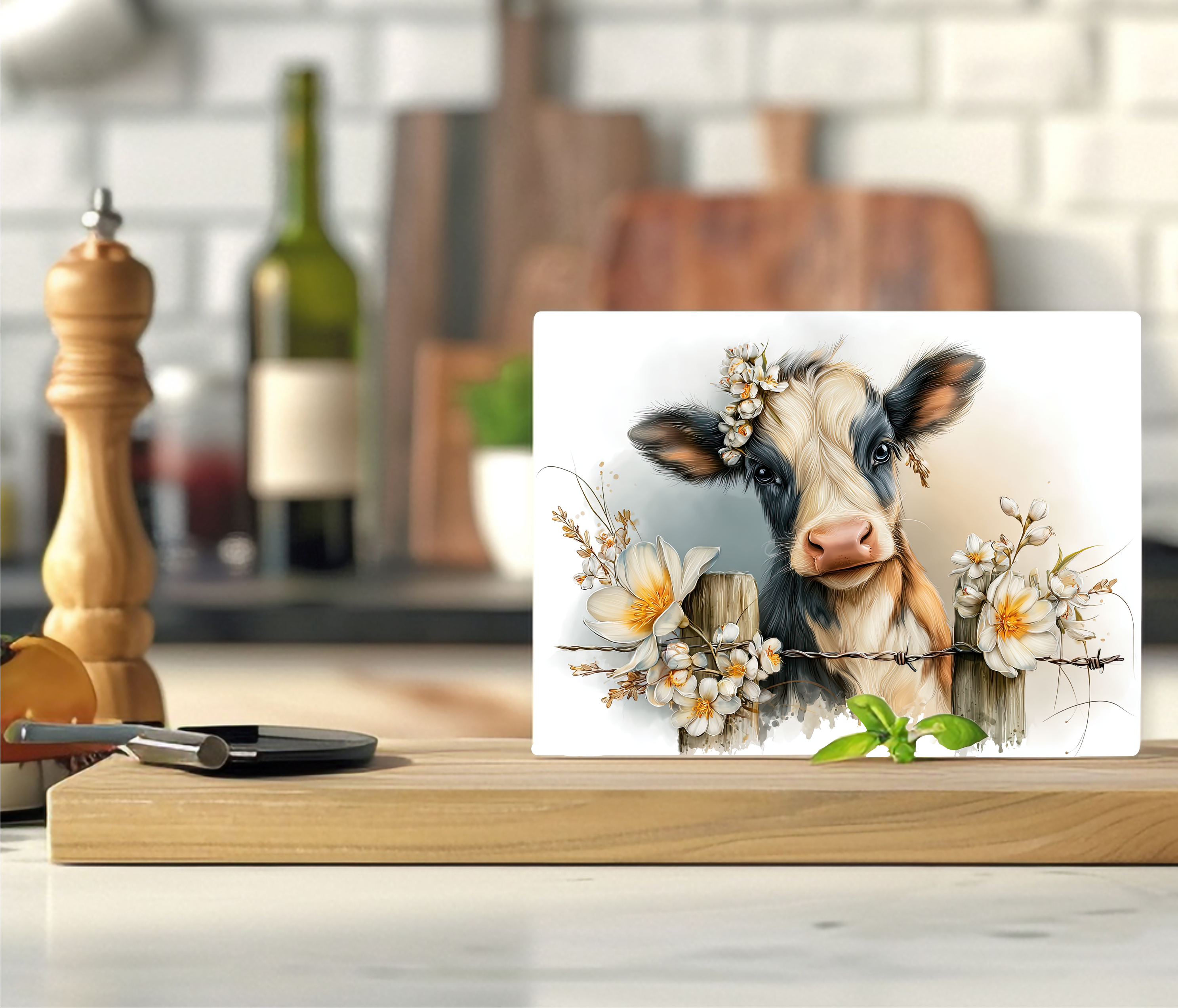 Country Cow - Cutting Board - Sublimation Transfer