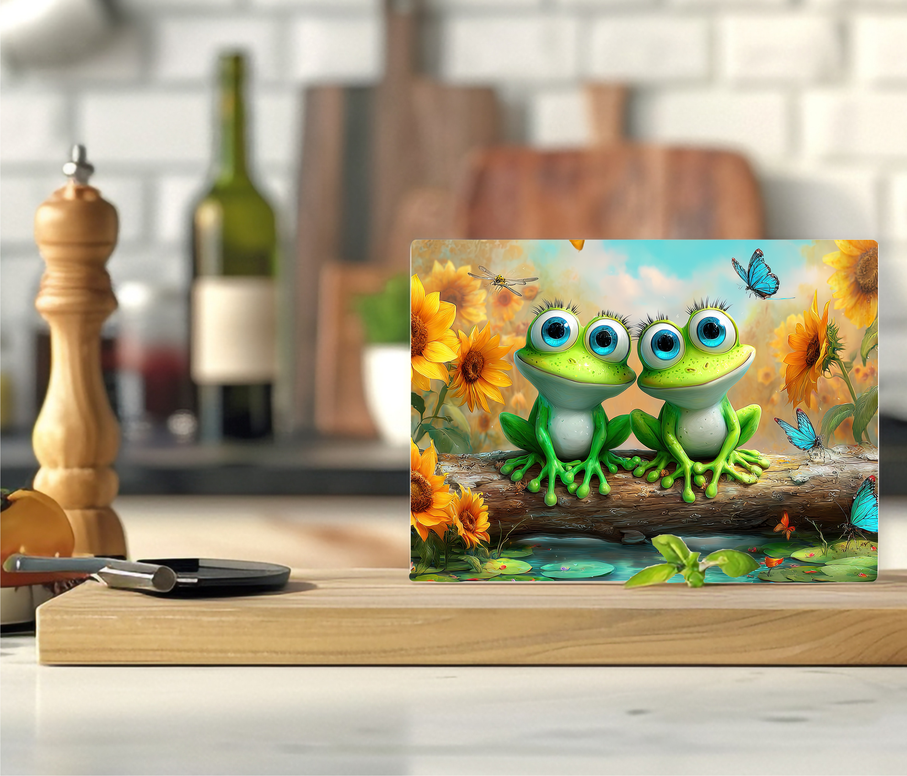 Frog Duo - Cutting Board - Sublimation Transfer