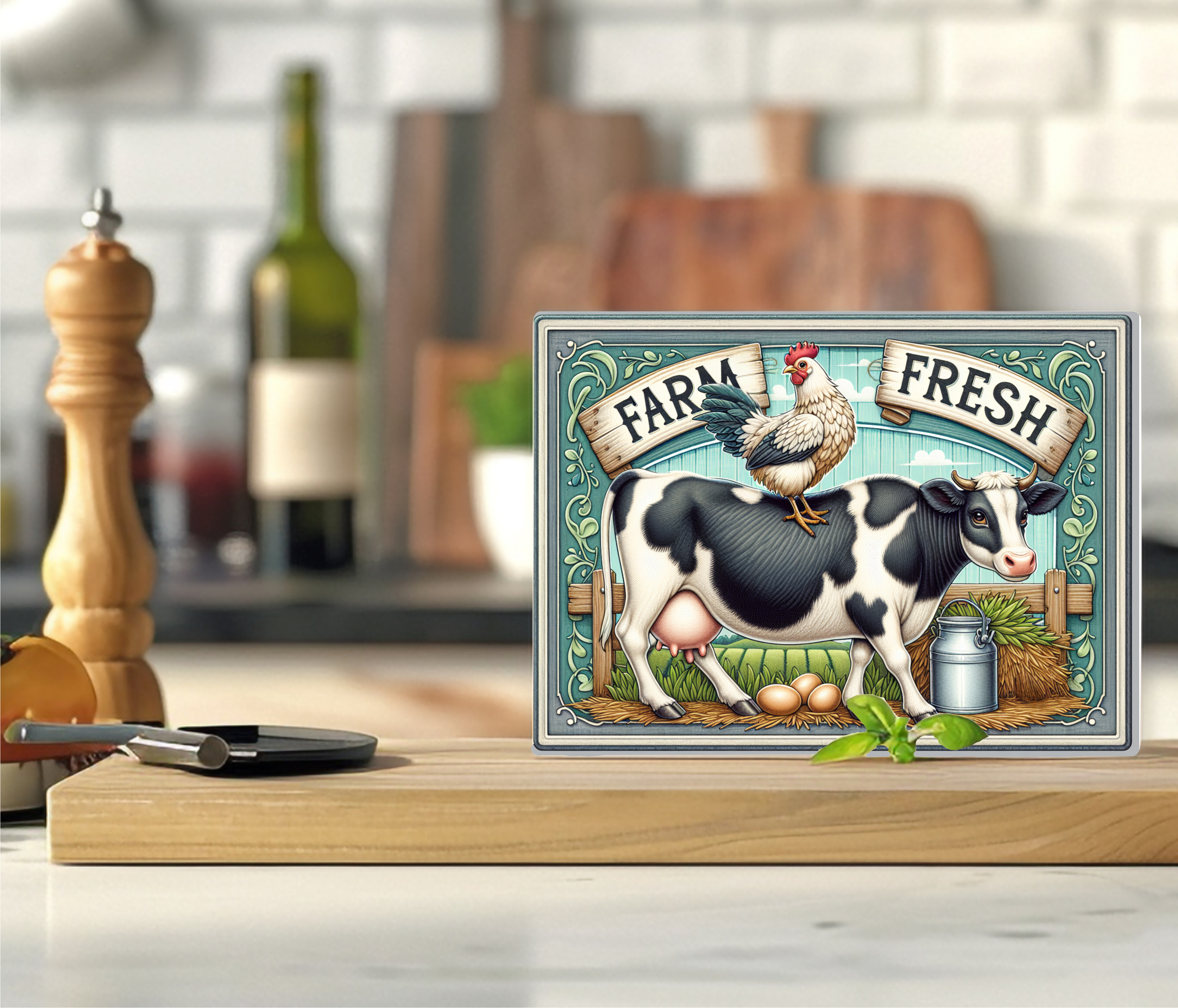 Farm Fresh - Cutting Board - Sublimation Transfer