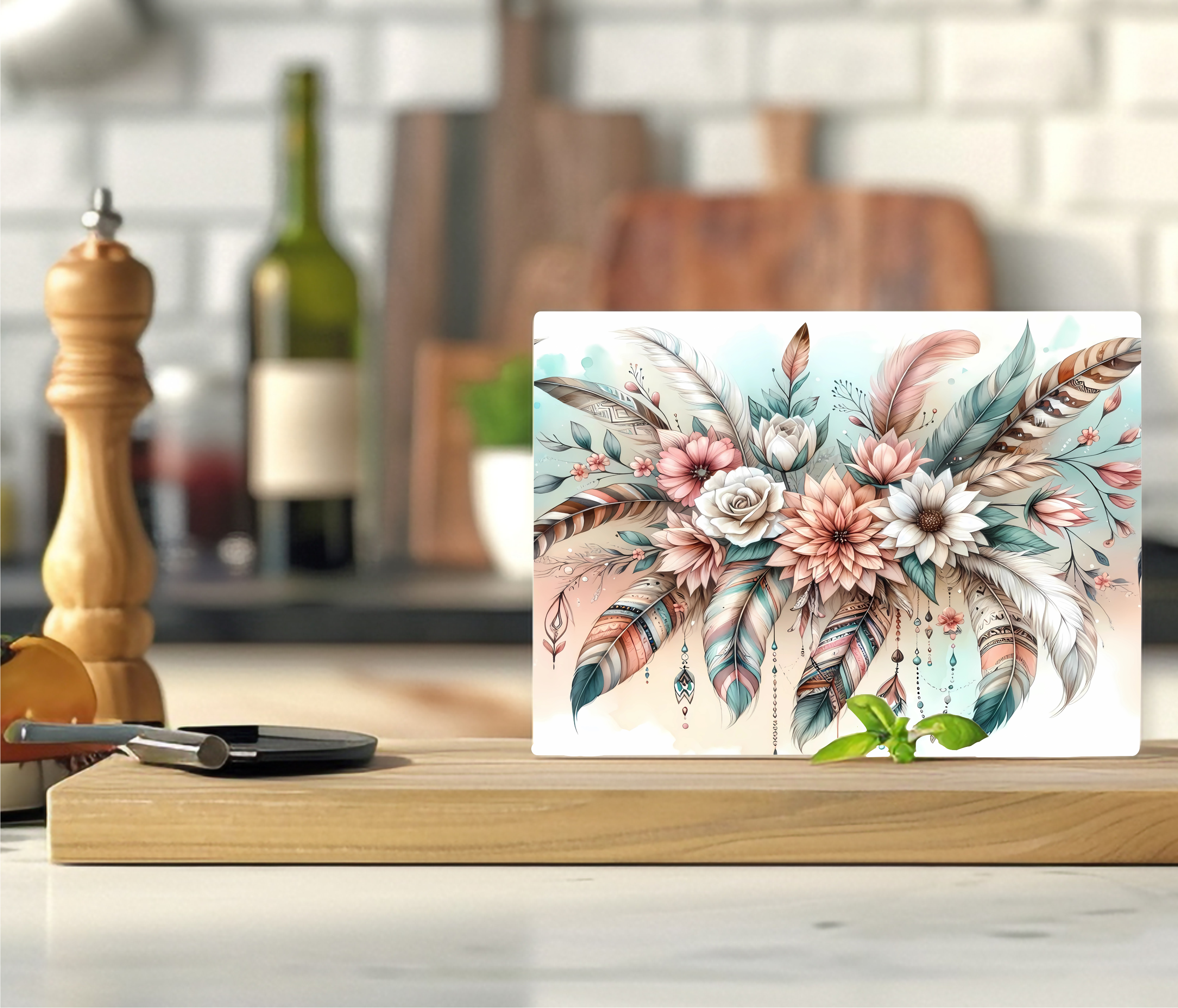 Floral Bouquet - Cutting Board - Sublimation Transfer