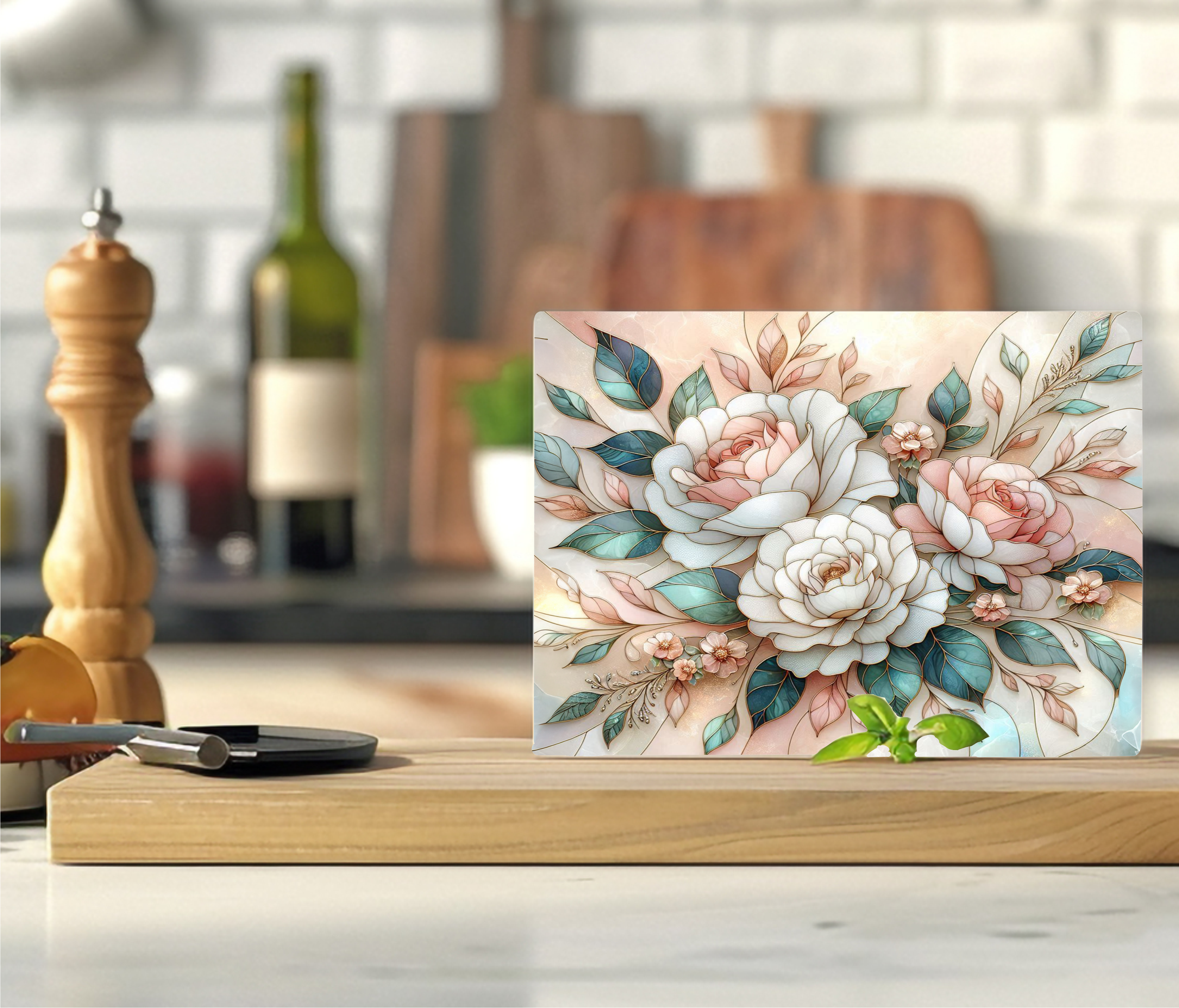 Floral Bouquet - Cutting Board - Sublimation Transfer