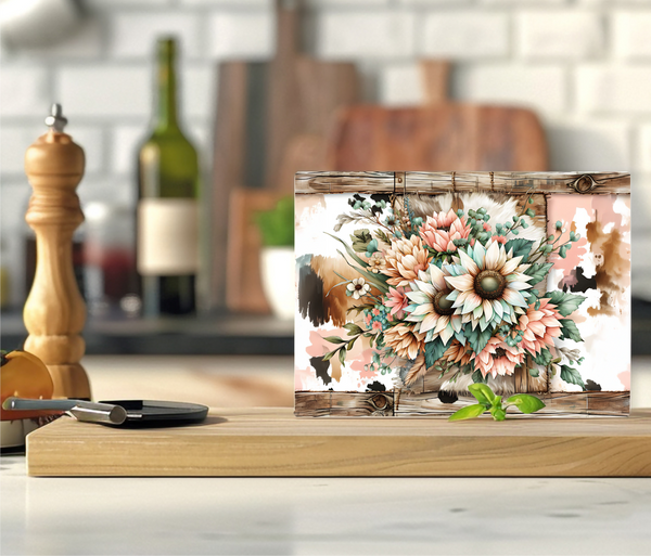 Simple Country Bouquest - Cutting Board - Sublimation Transfer