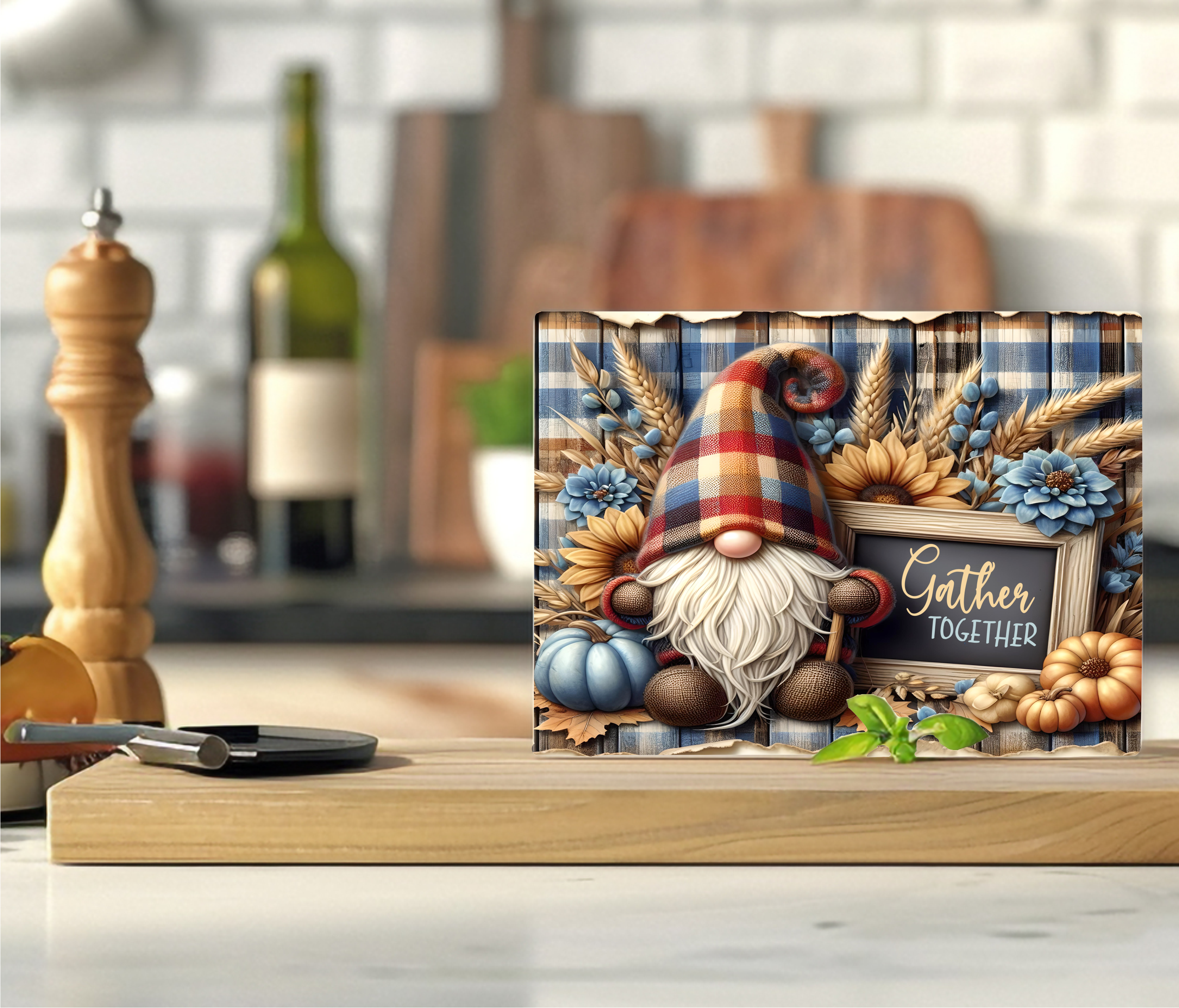 Gather Together- Cutting Board - Sublimation Transfer