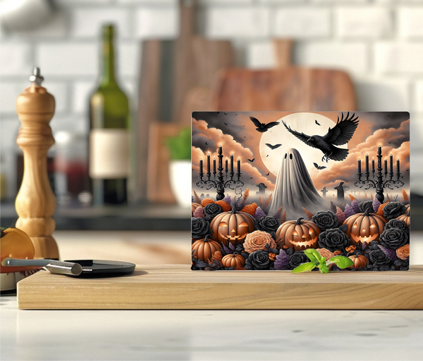 Spooky Ghost - Cutting Board - Sublimation Transfer