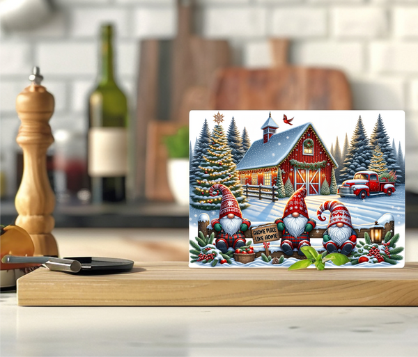 There's Gnome Place Like Home - Cutting Board - Sublimation Transfer