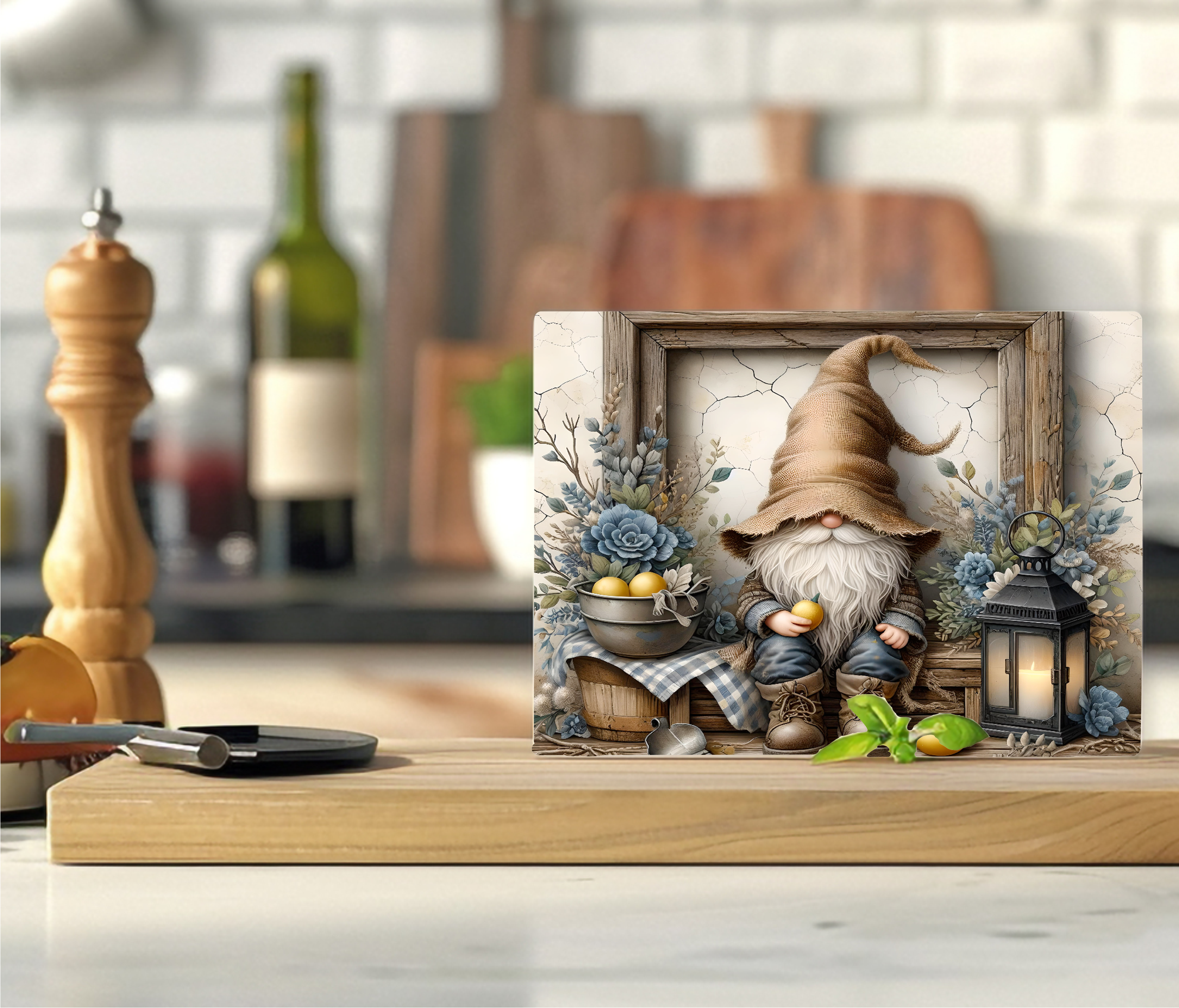 Gnome - Cutting Board - Sublimation Transfer