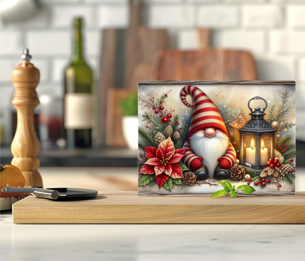 Christmas Gnome - Cutting Board - Sublimation Transfer