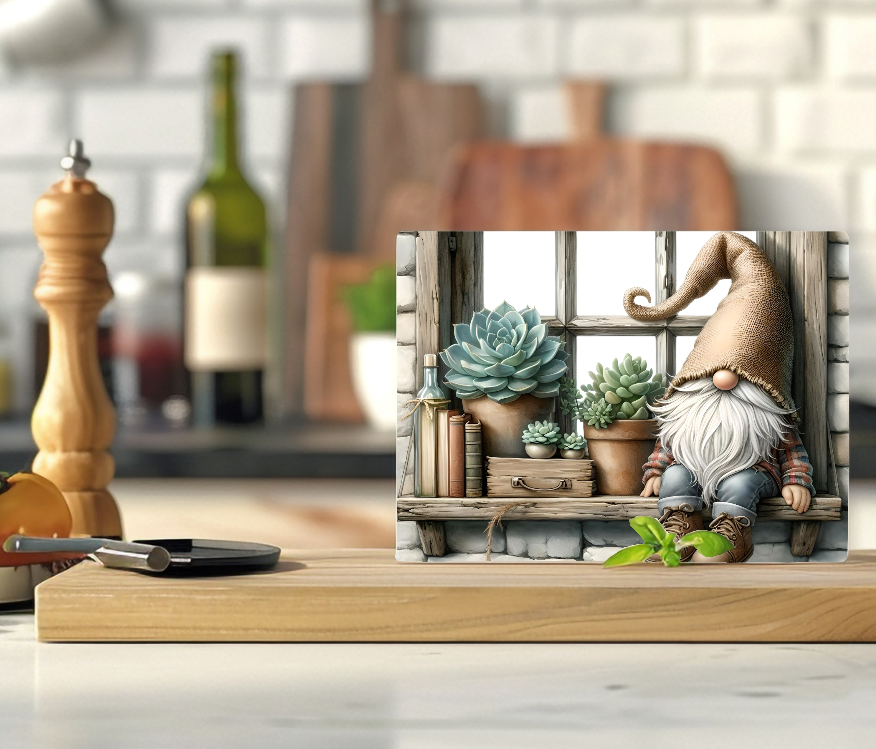 Gnome - Cutting Board - Sublimation Transfer